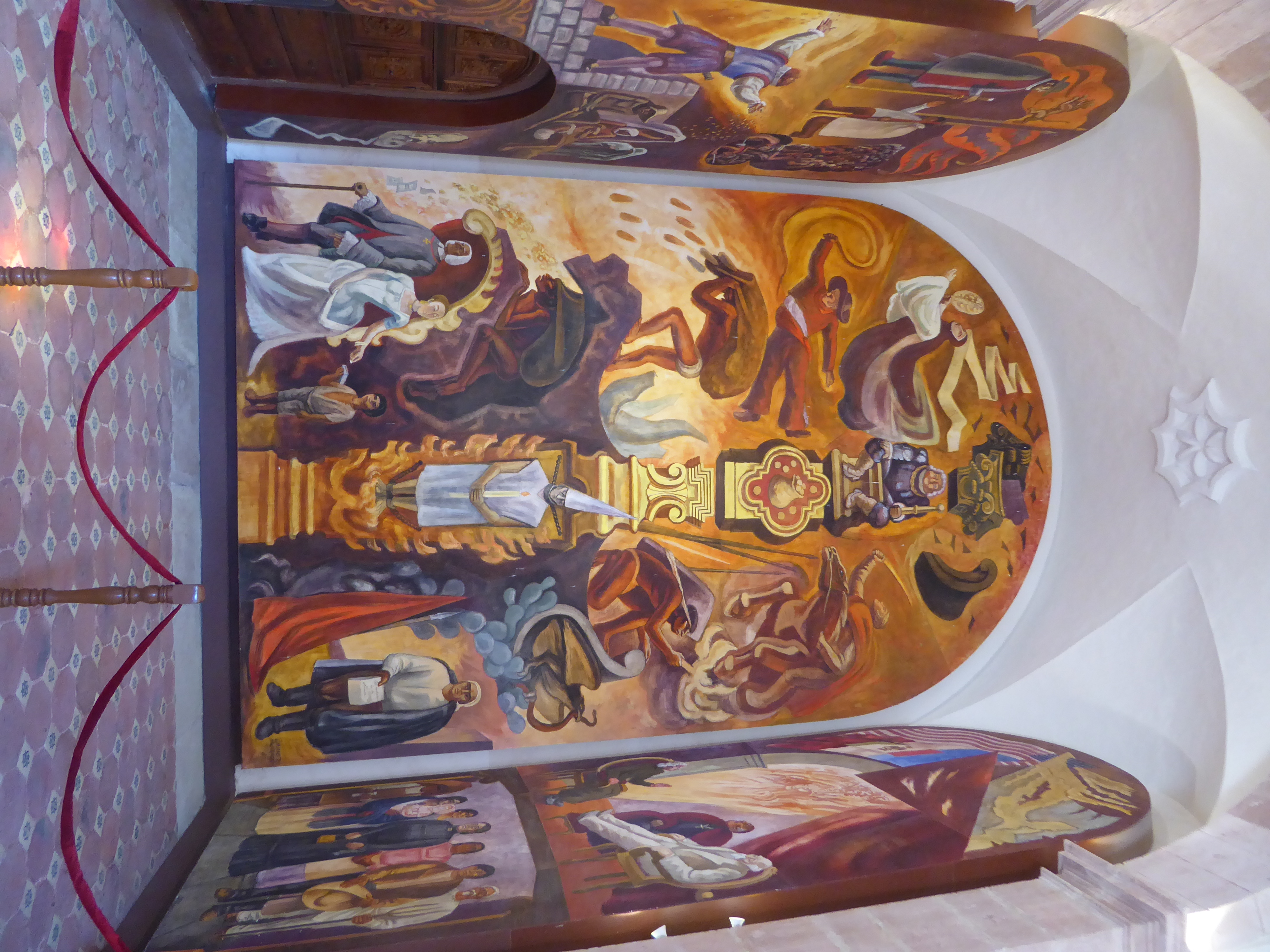 It contains more work by José Chávez Morada, in this case his Triptych Guanajuatense.