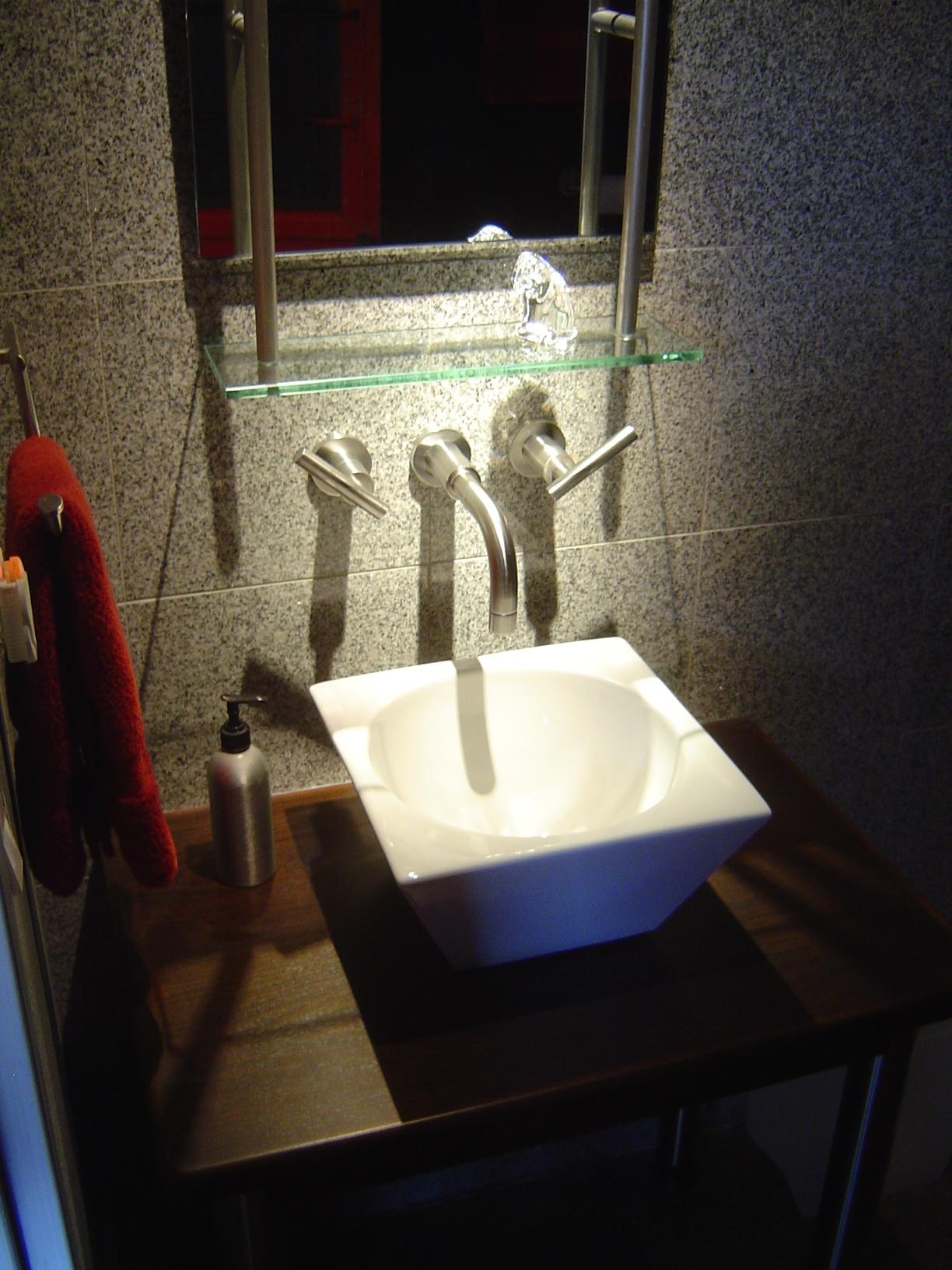 Bathroom sink.