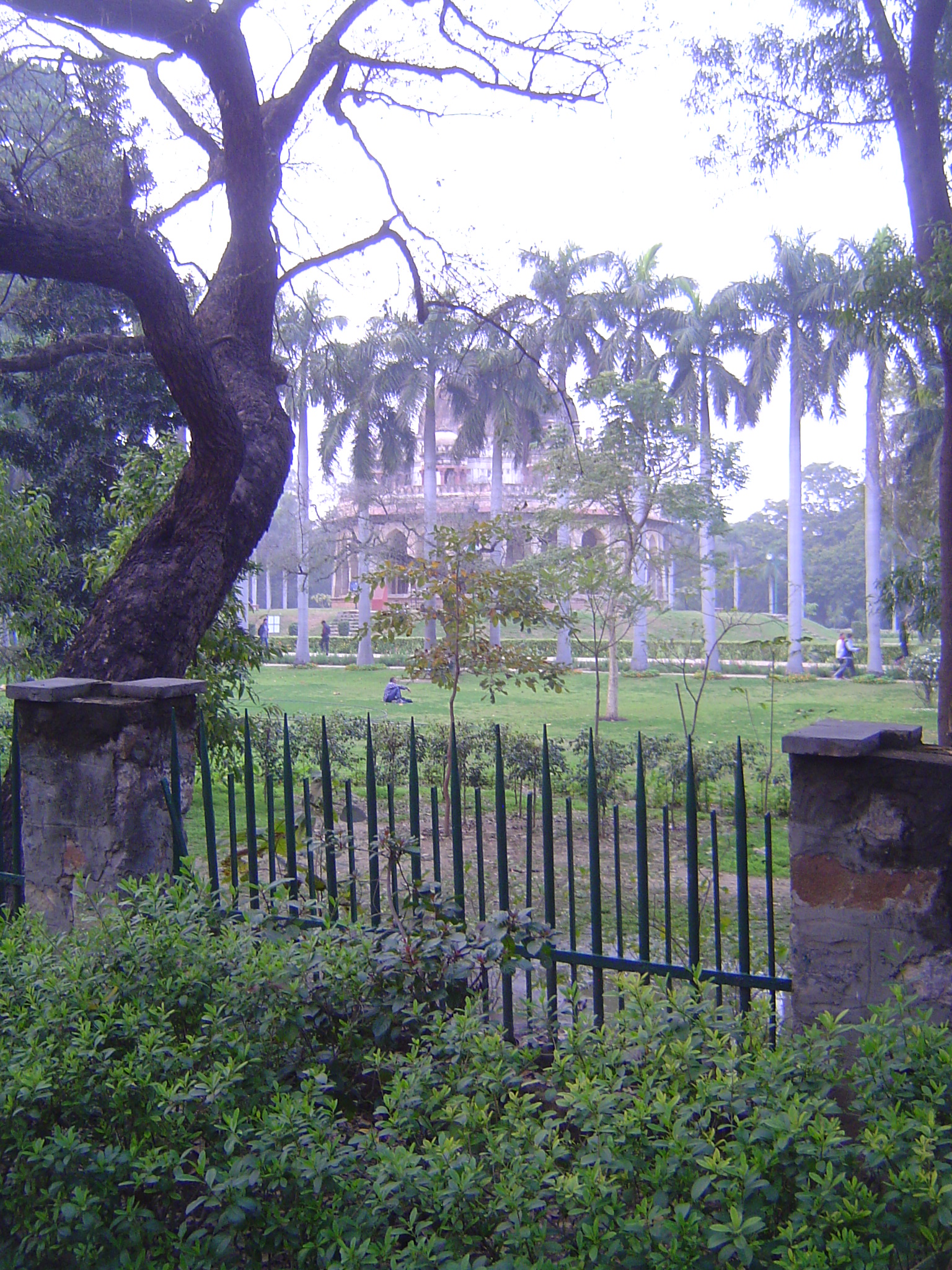We've come a mile and a half west along Lodi Road and are peering over the fence at the tomb of Muhammad Shah, part of the short-lived 1414-