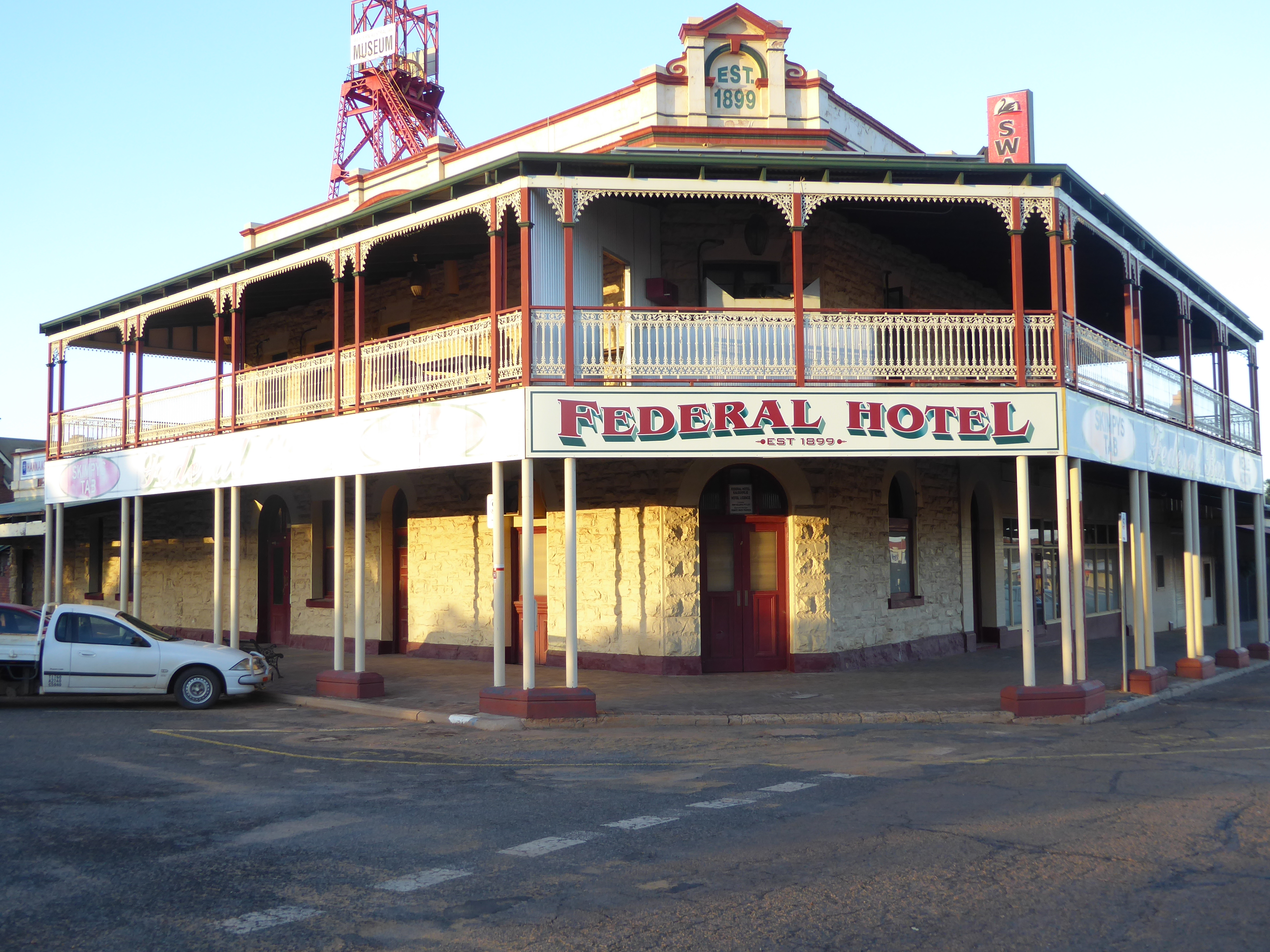 The Federal stood opposite a prominent tram station. The hotel survives, the station does not.

It may be that these hotels made as much mon