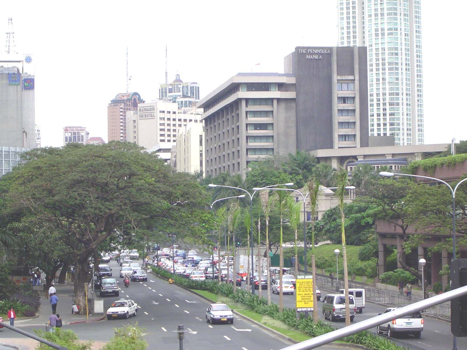 They'll check into the Intercon or the Shangri-La or—shown here—the Peninsula Manila and Mandarin Oriental.
