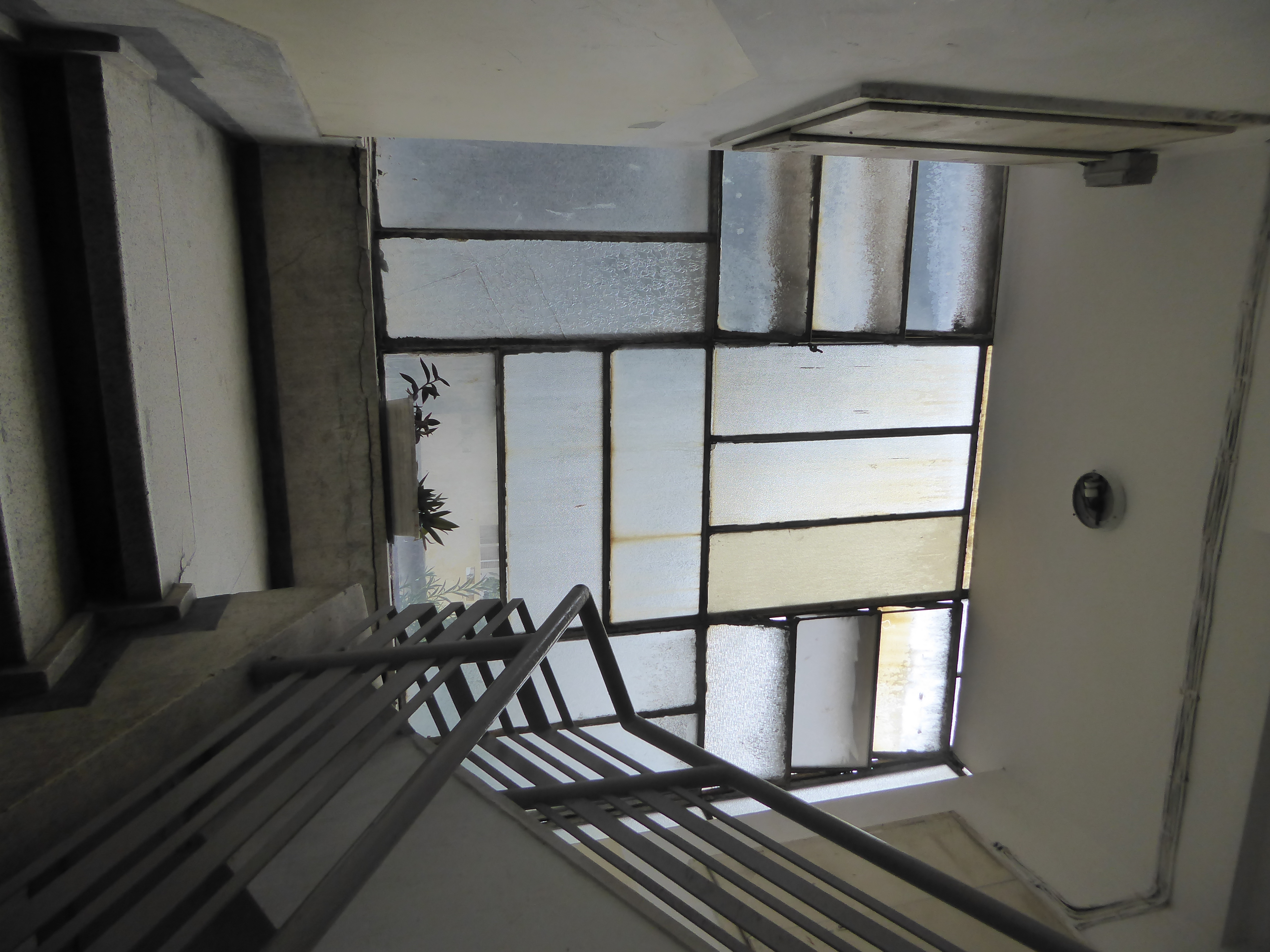 The stairs from the inside.
