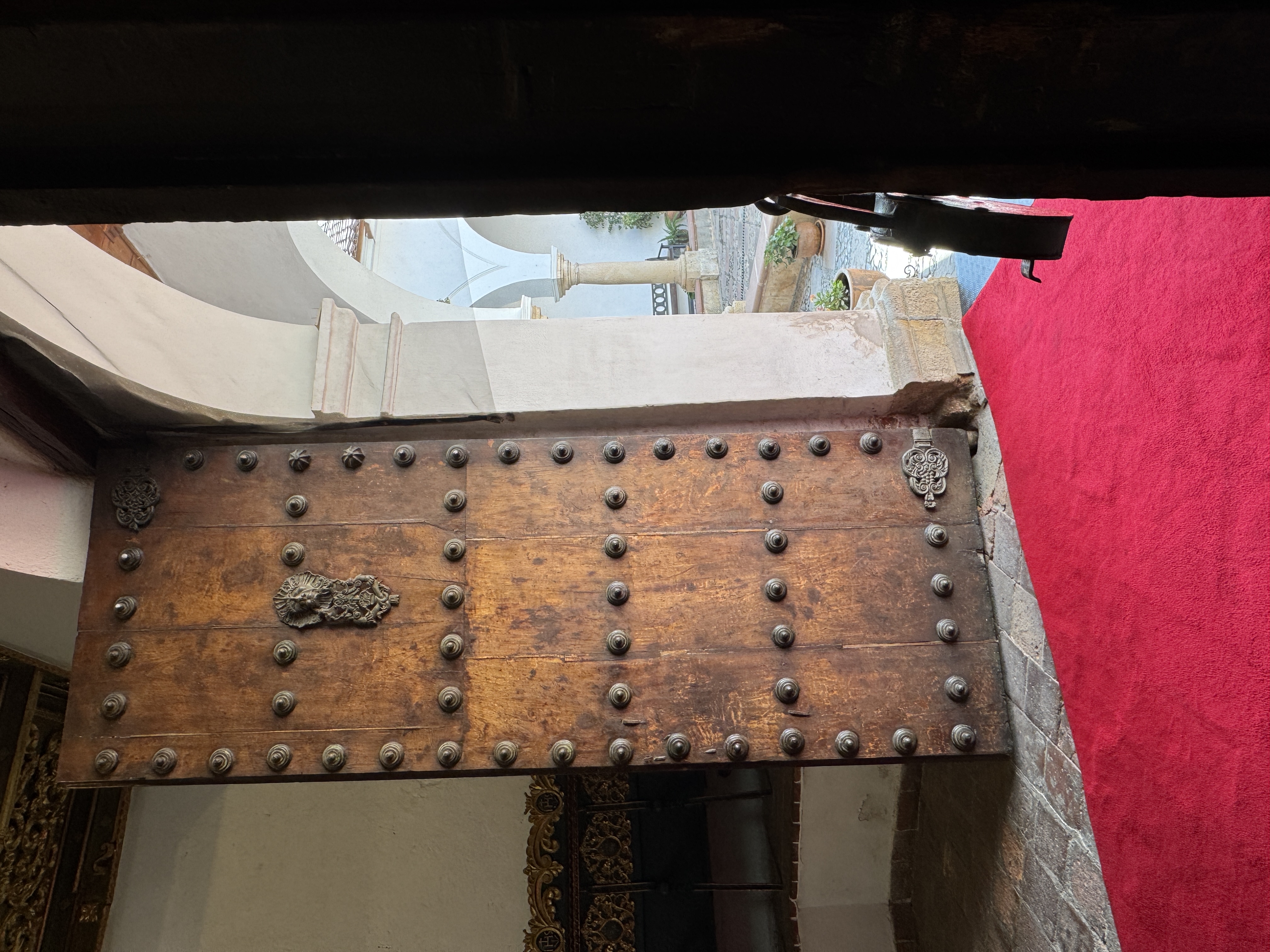 A door that's been around a while.