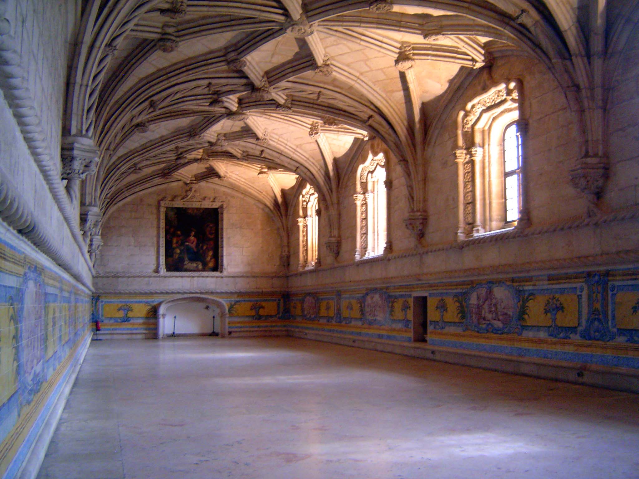 The tiled refectory, from 1517.