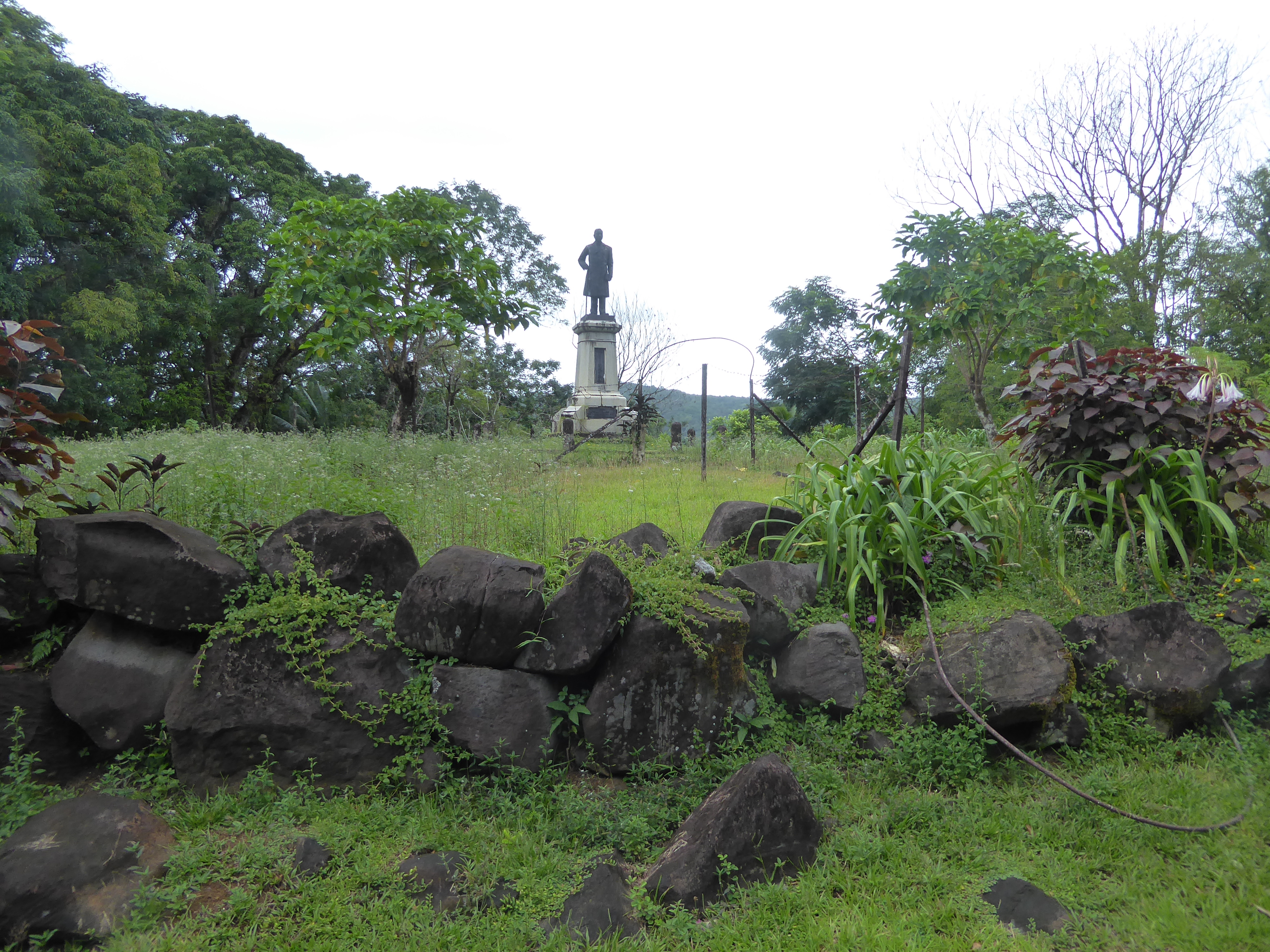 We've come over to Kitti, on the west side of the island, more or less opposite Nan Madol. Here, on a branch road leading to the important 1