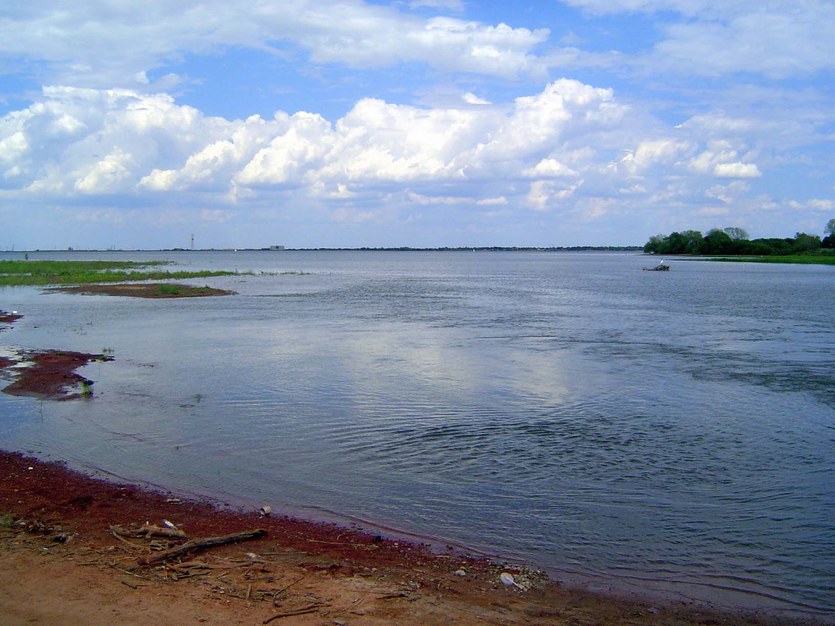 The lake at low stage.