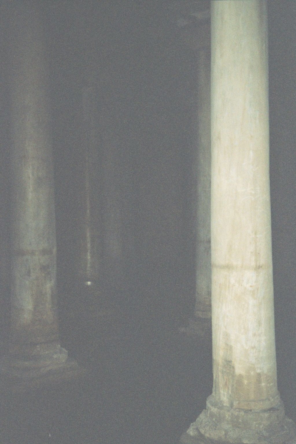 Underneath that stone, the Byzantine emperor Justinian built a cistern in the 6th century. It's known informally as the sunken palace, and i