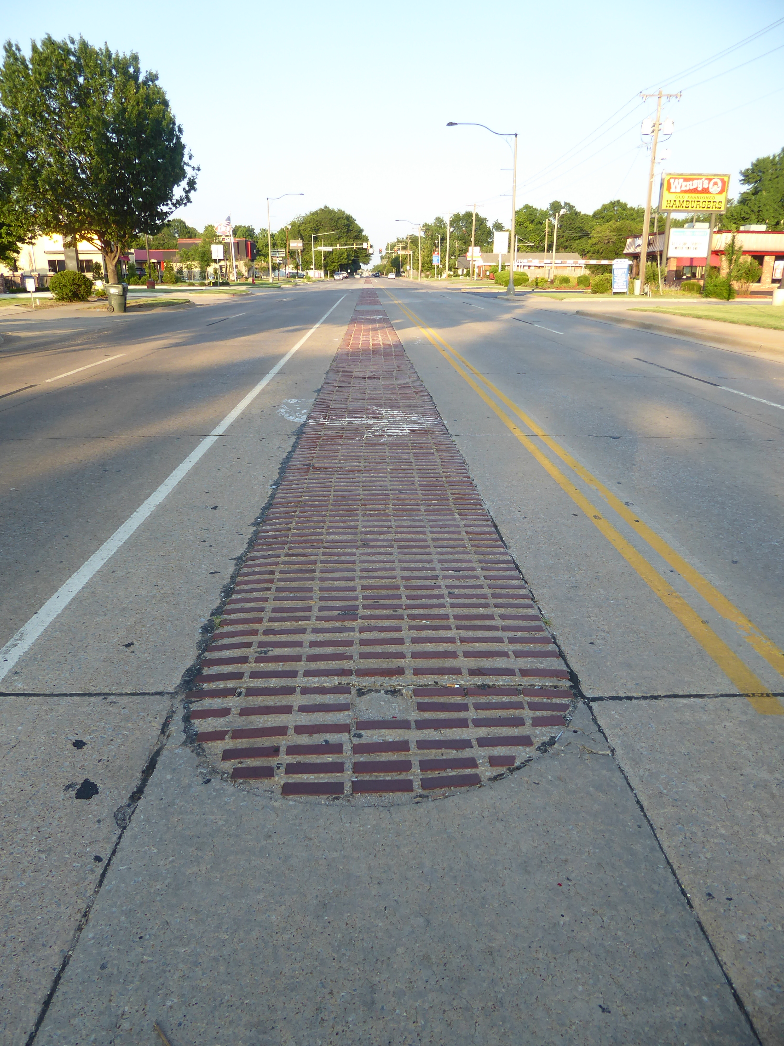 Main Street was getting the same makeover. Here's the Before.