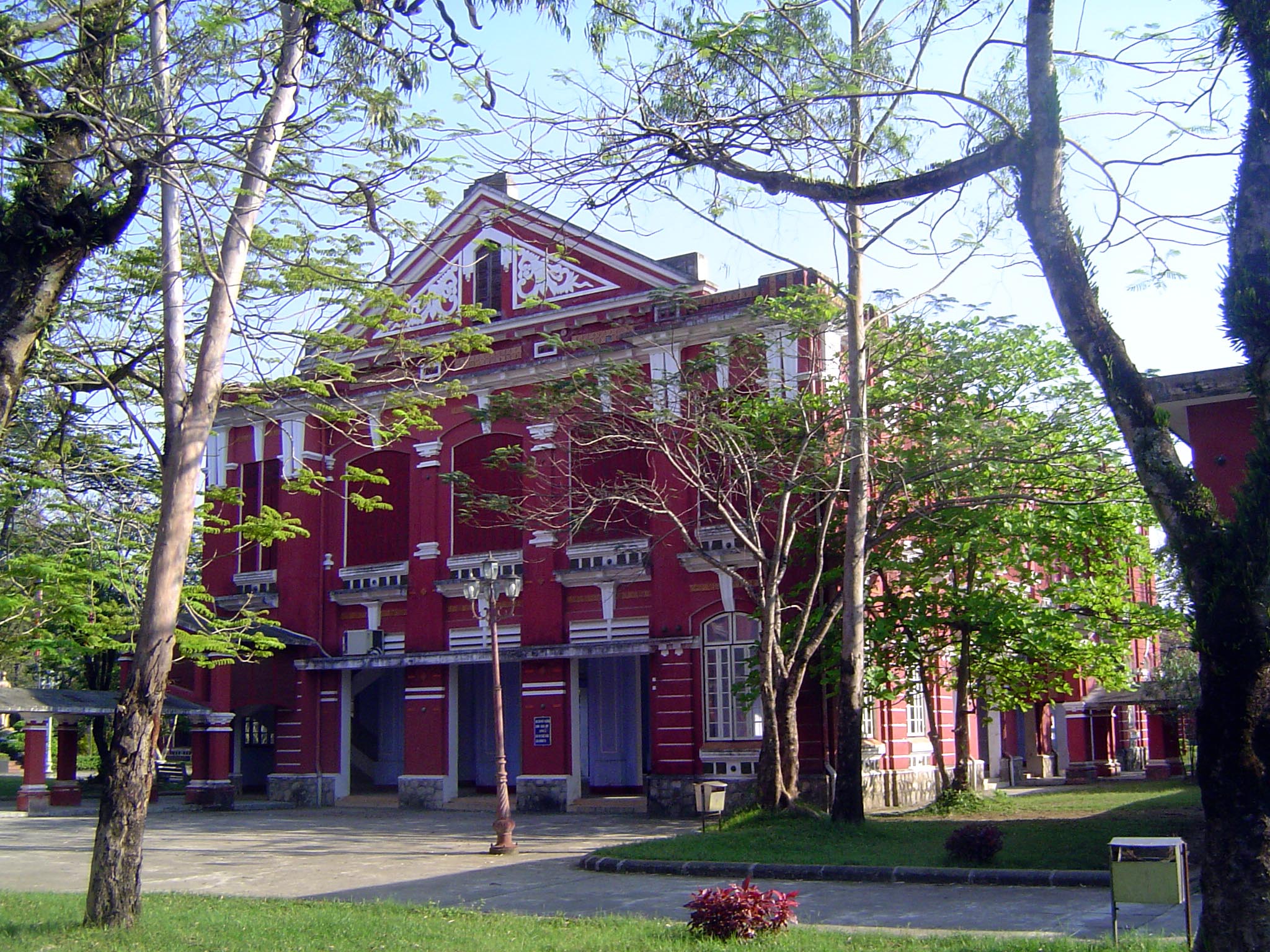 One of the many buildings comprising the Hue National School, which opened in 1896 and was reorganized after 1915, when the traditional exam