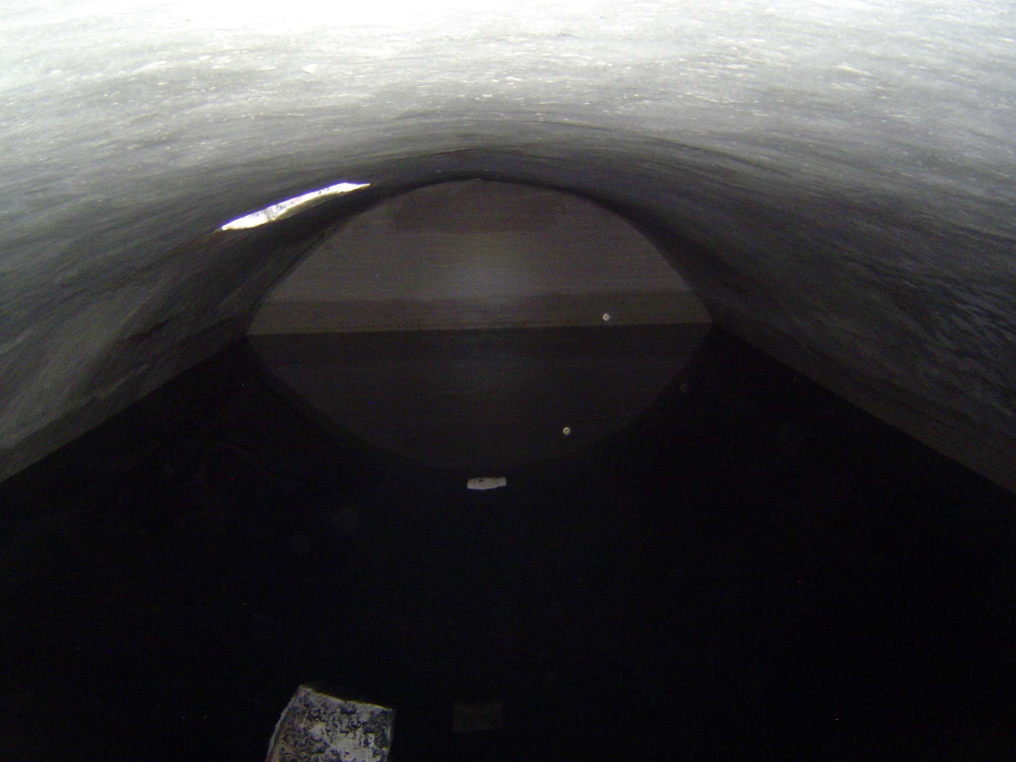 A cistern—capacity 2000 barrels—was built to collect water and still does.