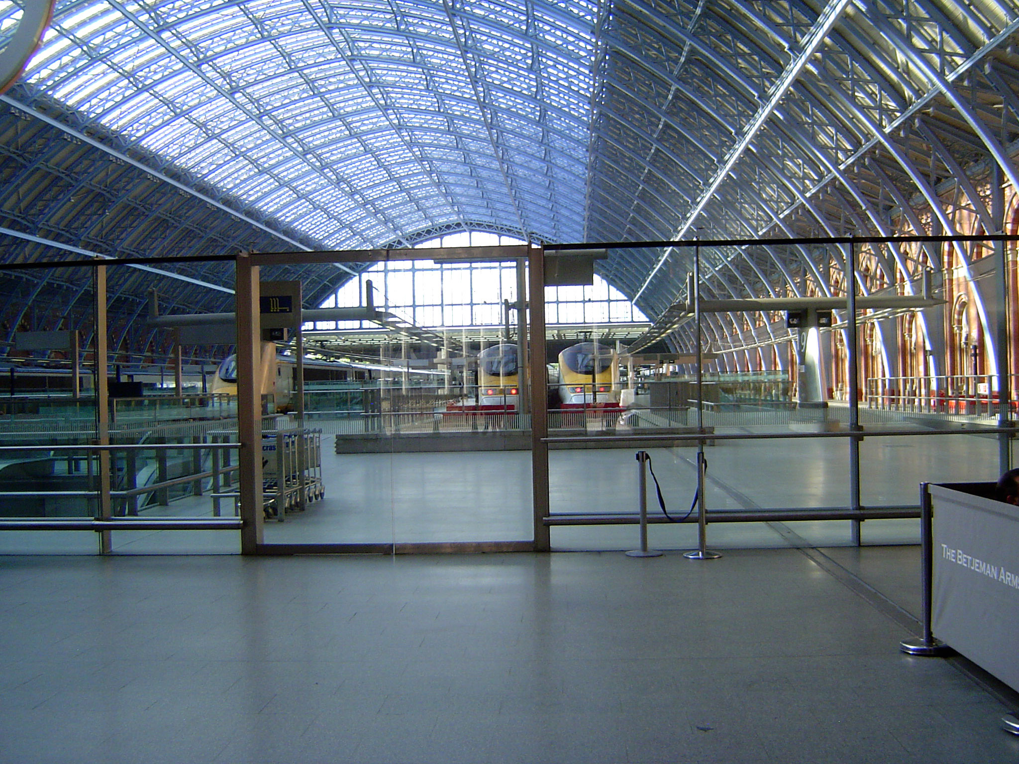 The engineers had discovered modern design many decades earlier. Here, behind St. Pancras Station is the shed, 240 by 690 feet, designed by