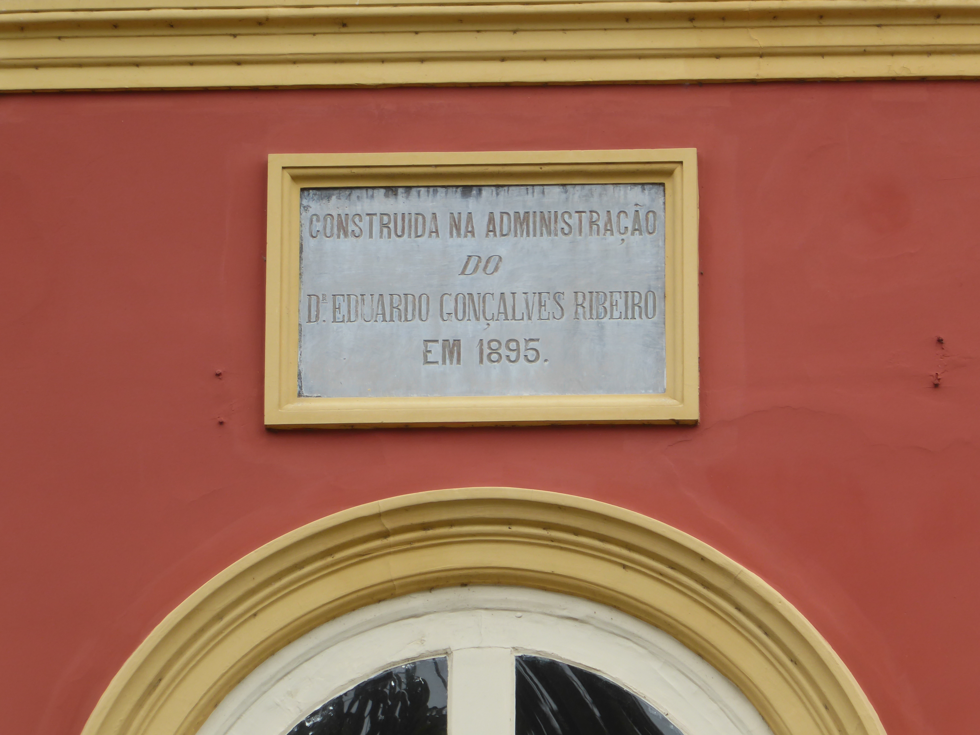 Remember him? His name's on the Teatro Amazonas—twice. How extensive were his modifications here? Dunno.