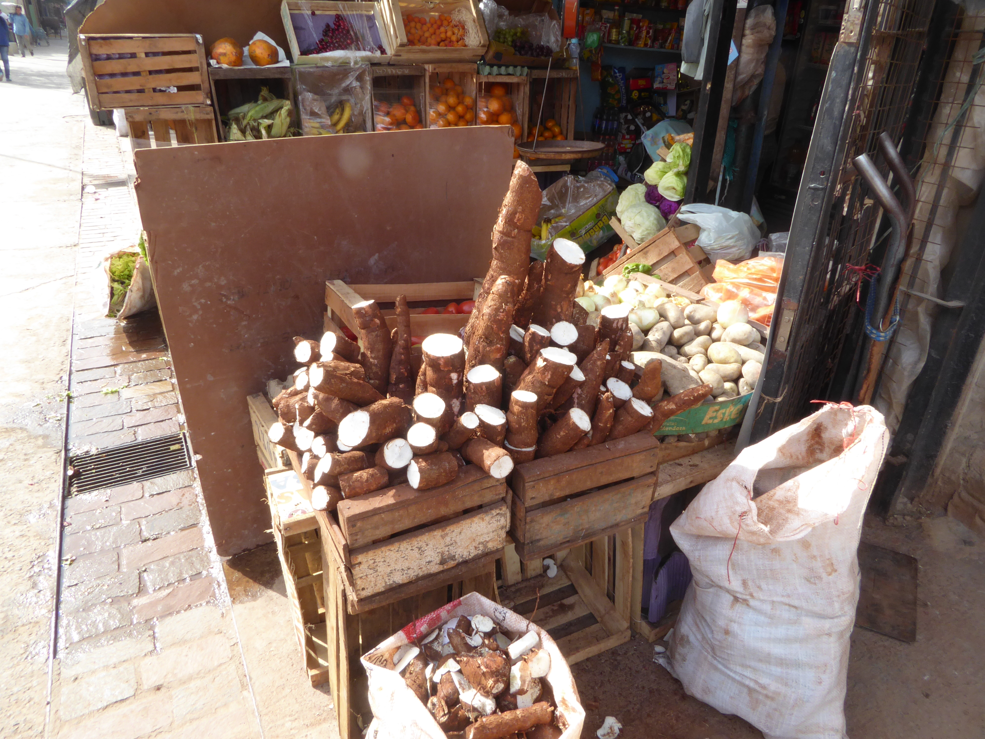 Argentina is an insignificant producer of cassava, but half of Villa 31's residents come from places where it's the staple.