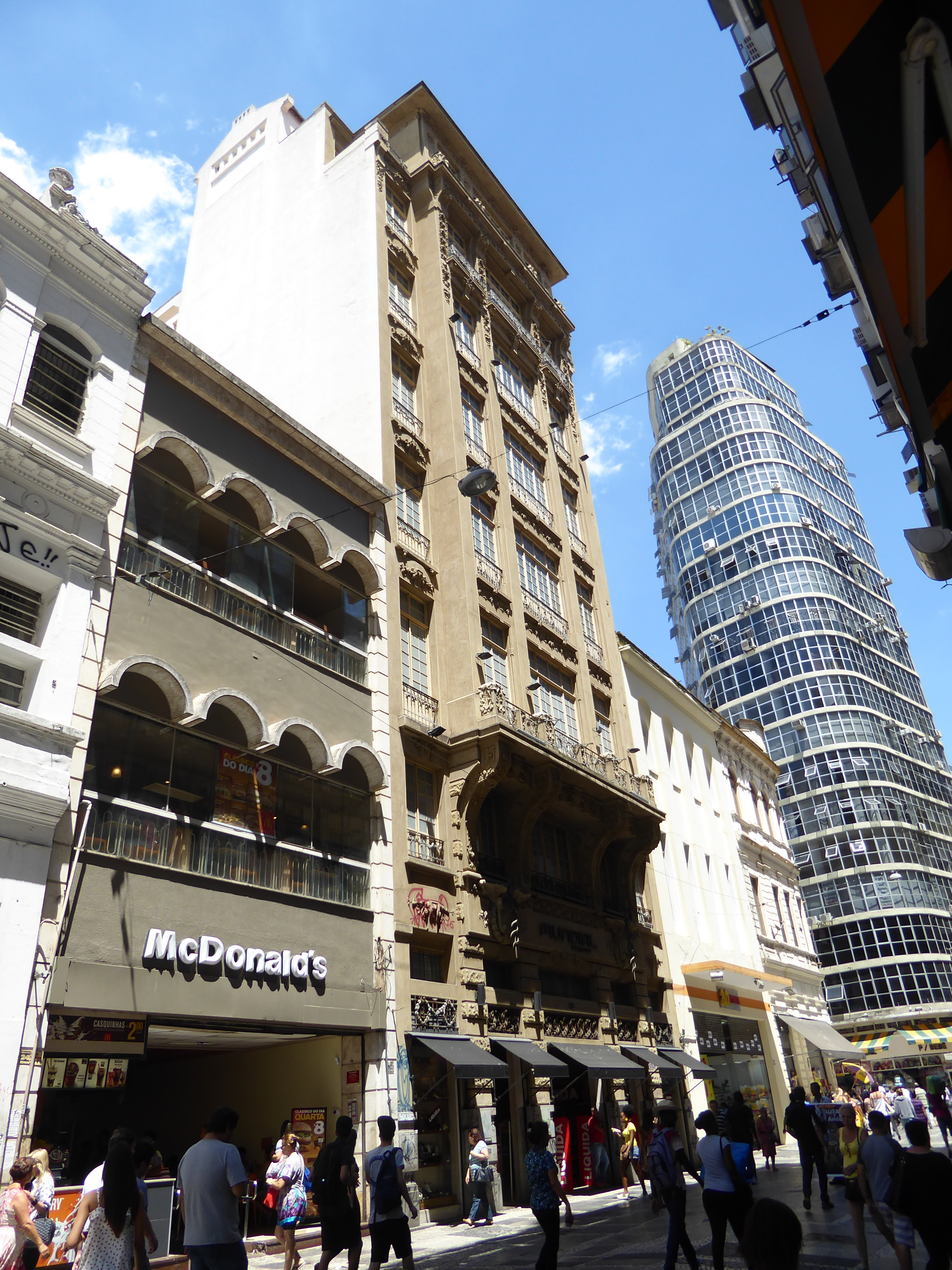 The Edificio Guinle, from 1916, is perhaps the city's first skyscraper, but it's not steel-framed. Instead, it's made of reinforced concrete