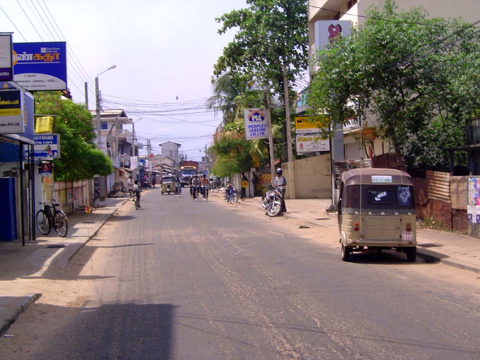 Main street. Things are quiet today because Buddhist nationalists have just insisted Spring 2005 on placing a large statue of the Buddha at