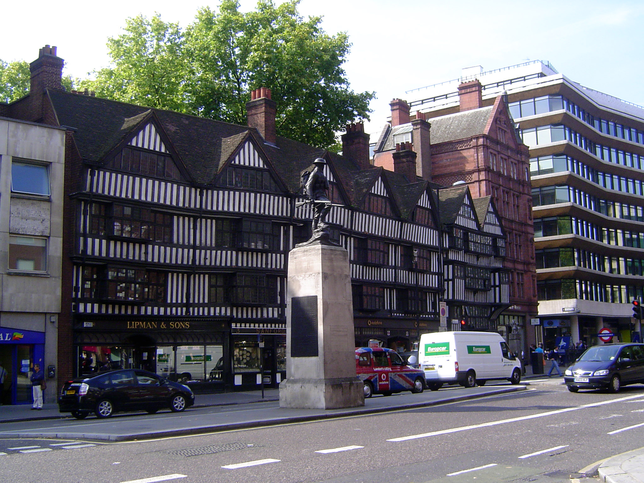 We've ignored office buildings, but we can fix that, starting with the remarkably preserved 16th century Staple Inn Buildings on Holborn and