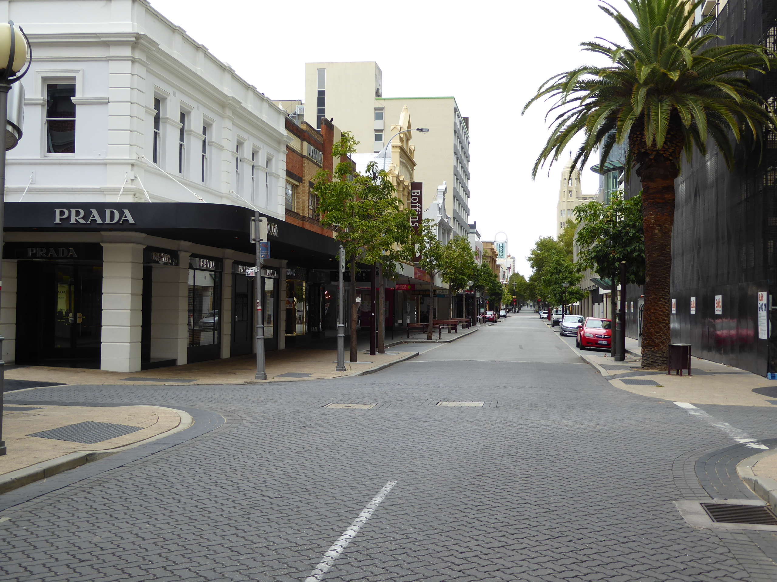 Time for a stroll along a street for the beautiful people. If we walk quickly, we can probably make it through.