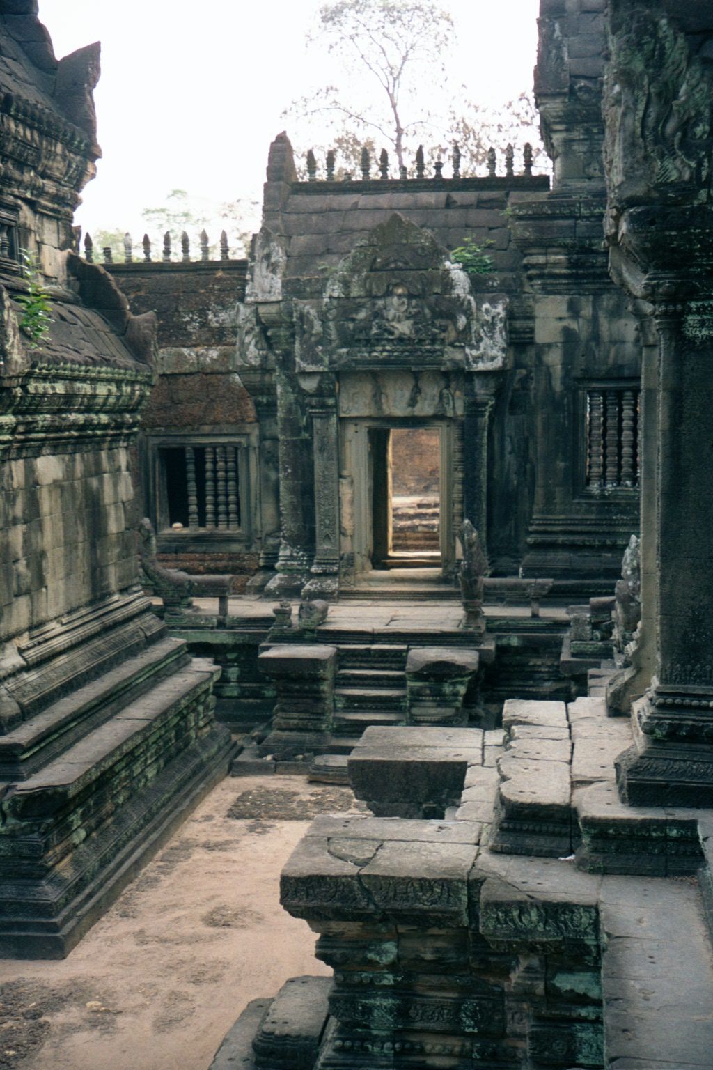 The moat appears to have been not only for the eyes but the skin: the only way into the central shrine is by descending into the pool, wadin