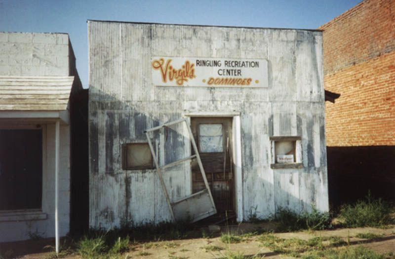 Proximity to an Interstate is good; remoteness from one is bad. Here's proof: a domino parlor in Ringling Jefferson County, on the Texas bor