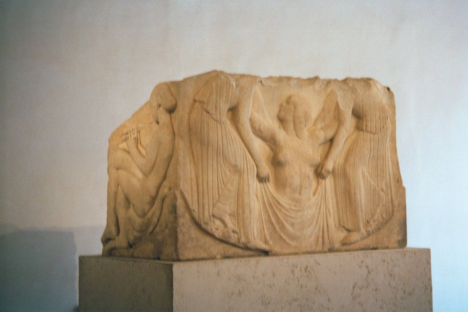 The Ludovisi Throne Altemps Museum, perhaps the most beautiful object in Rome—but not Roman. It's likely Greek, possibly from the 5th centur