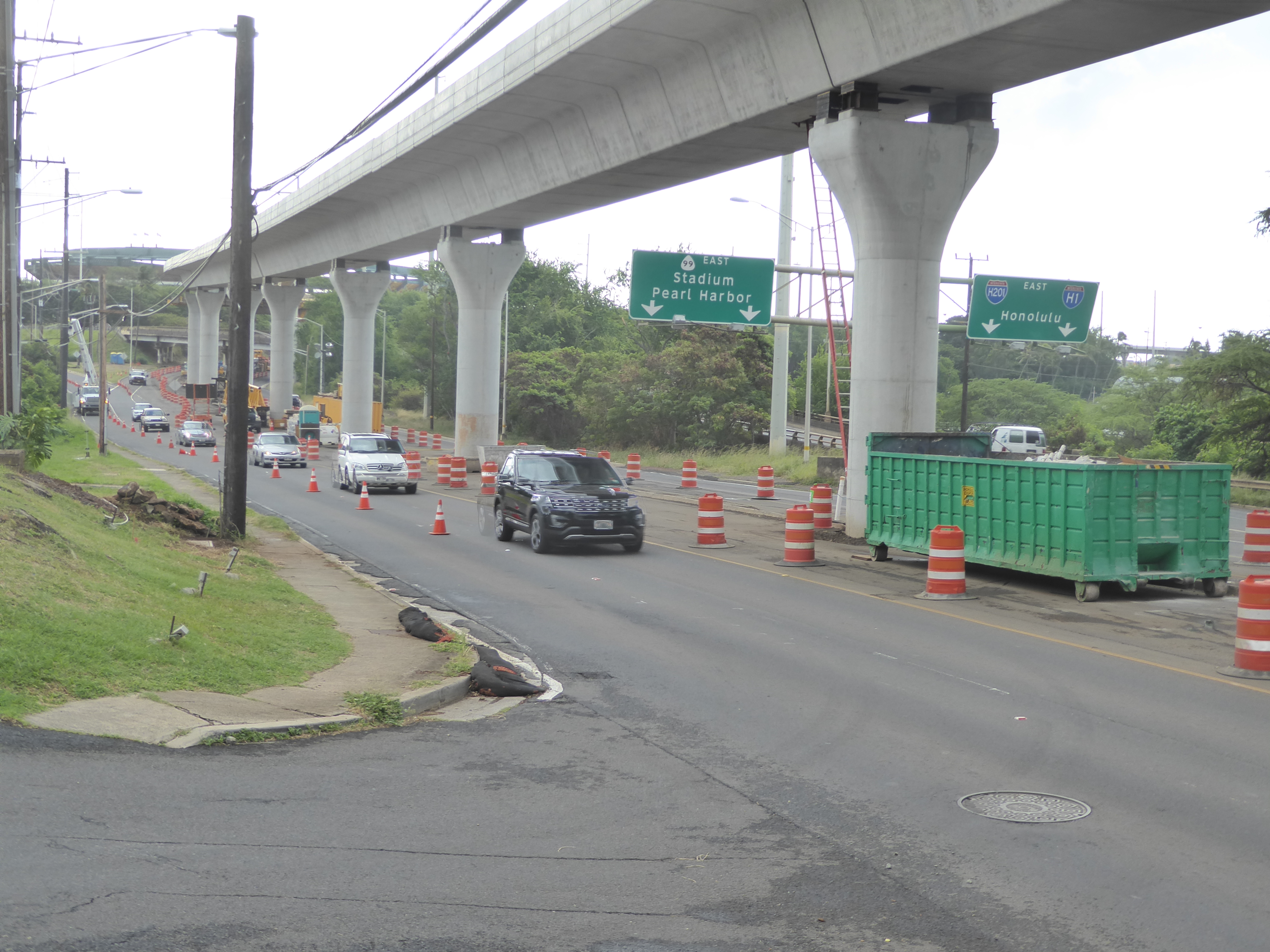 How do we get downtown? For the moment, the answer is abysmally slowly, but if you can wait, you might be able to take Hawaii Rail Transit.