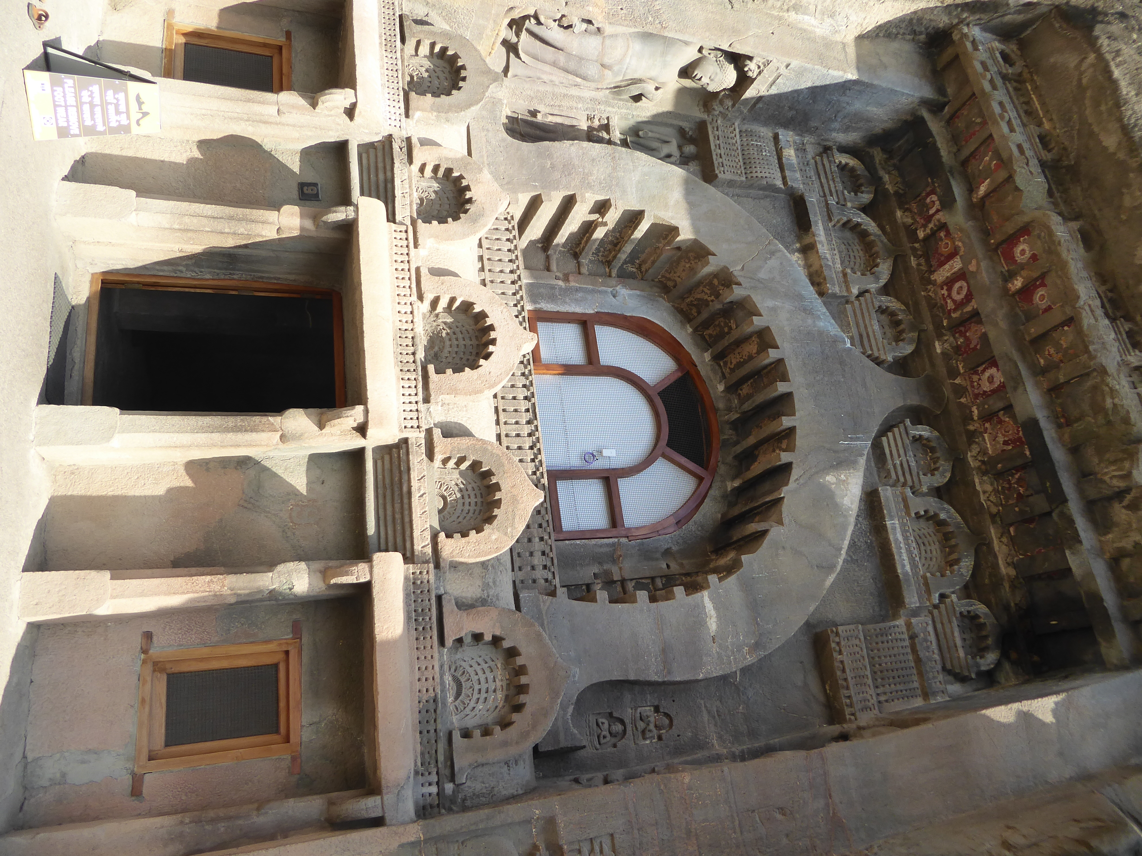 We'll look now at the four chaityas, beginning with Cave 9. There's a "Wow!" factor that I don't want to disturb. Spoiler ahead, of course.