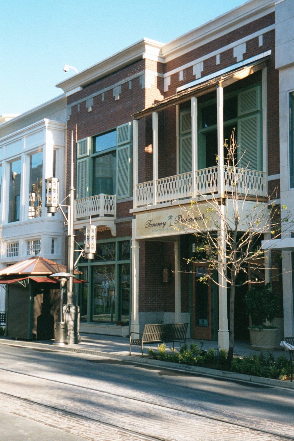 More Grove: like Disneyland's Main Street, it evokes 1900 America all the way down to the new streetcar tracks.