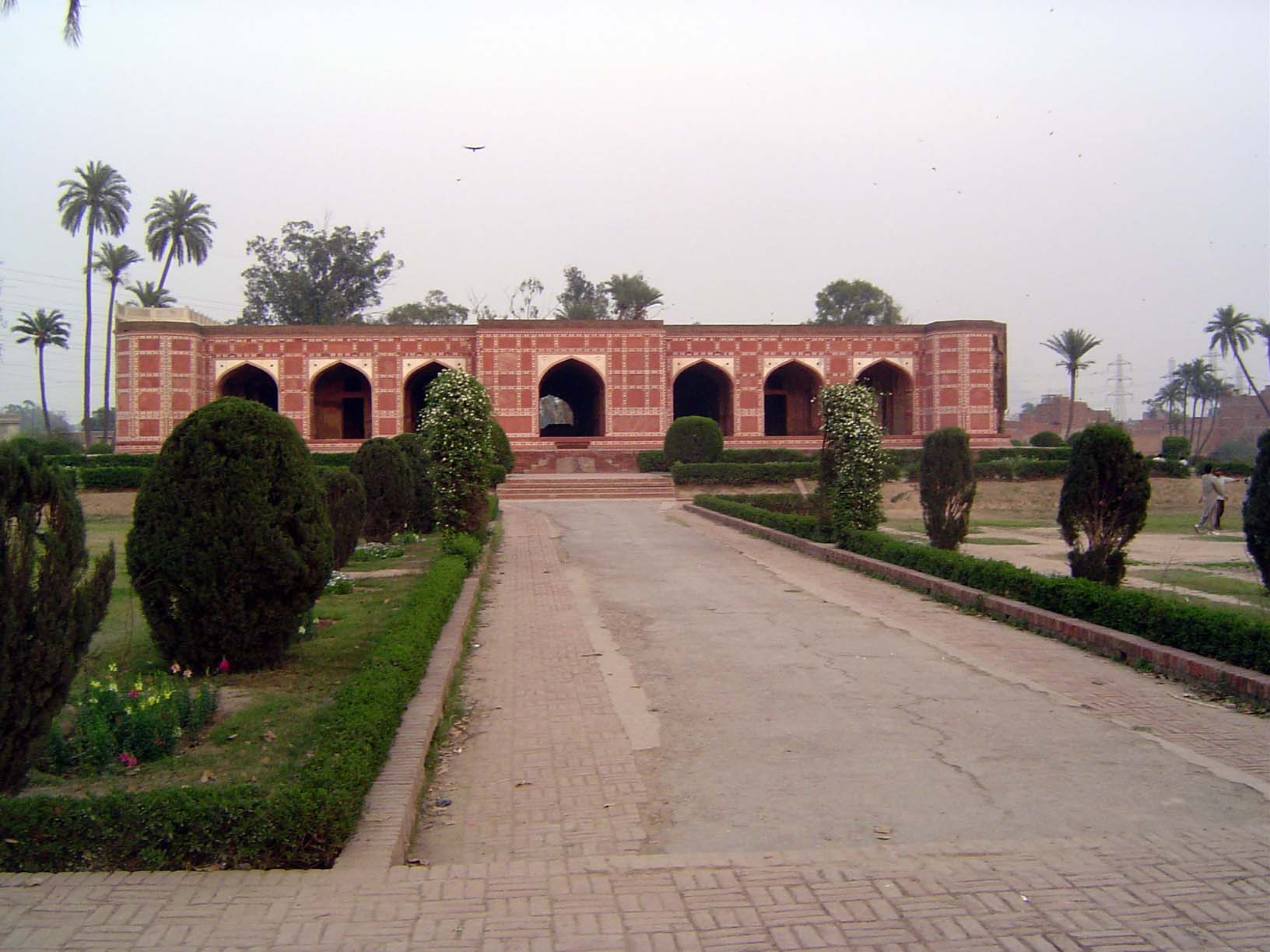 A mile away, the tomb of Nur Jahan, "the Light of the World." She was the sister of Asaf Jah and became Jahangir's most important wife and,