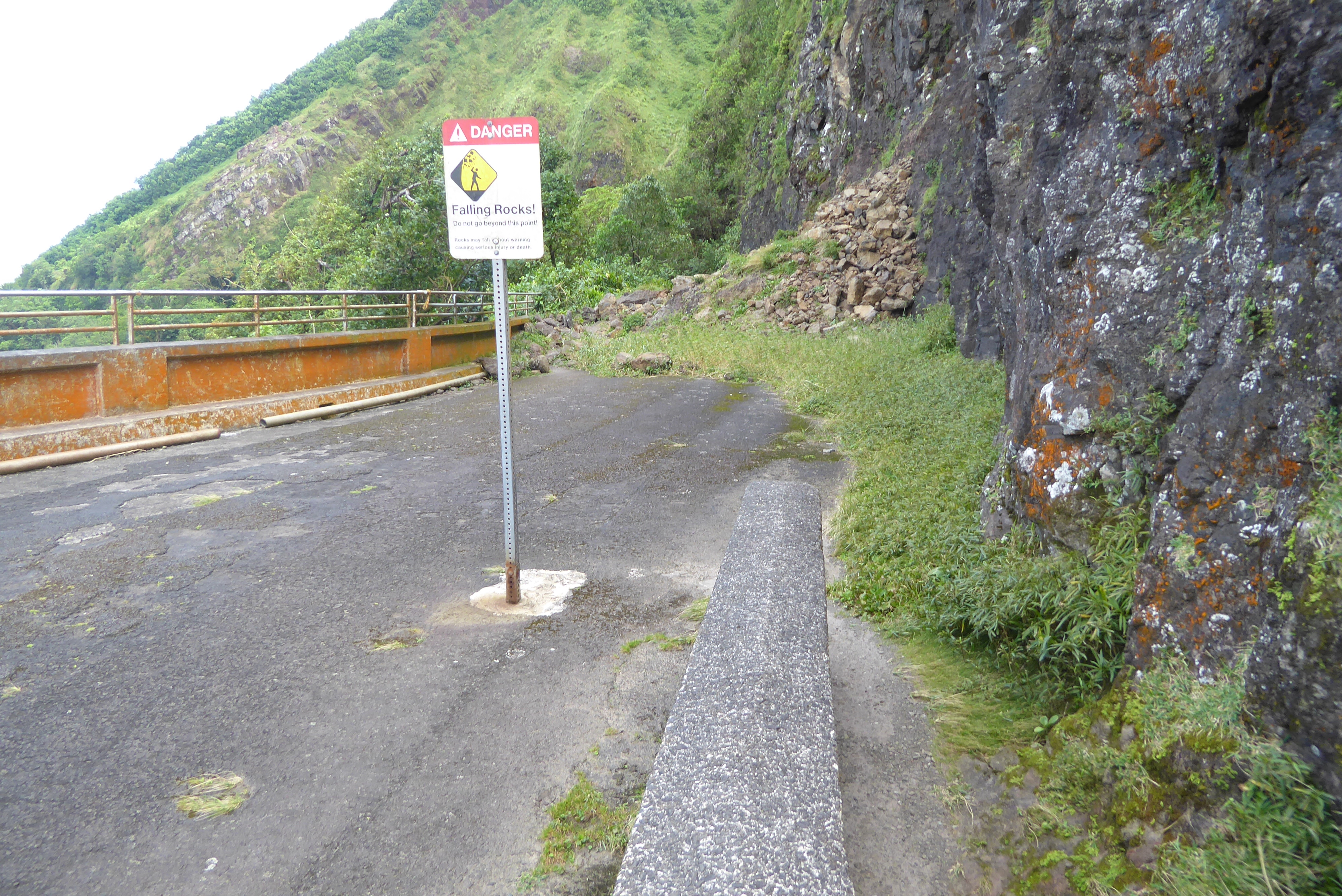 The original highway is wiped out.