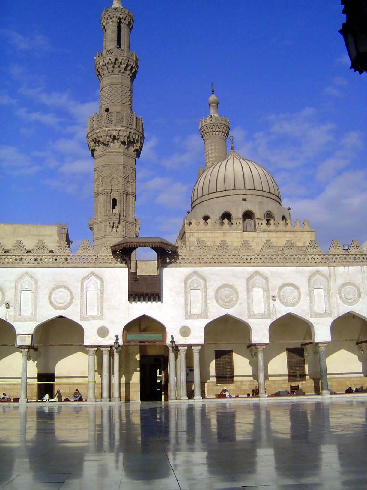 Like so many others, this mosque has been extensively remodeled over the centuries. The minaret was added by Sultan Quytbay in 1495, and the