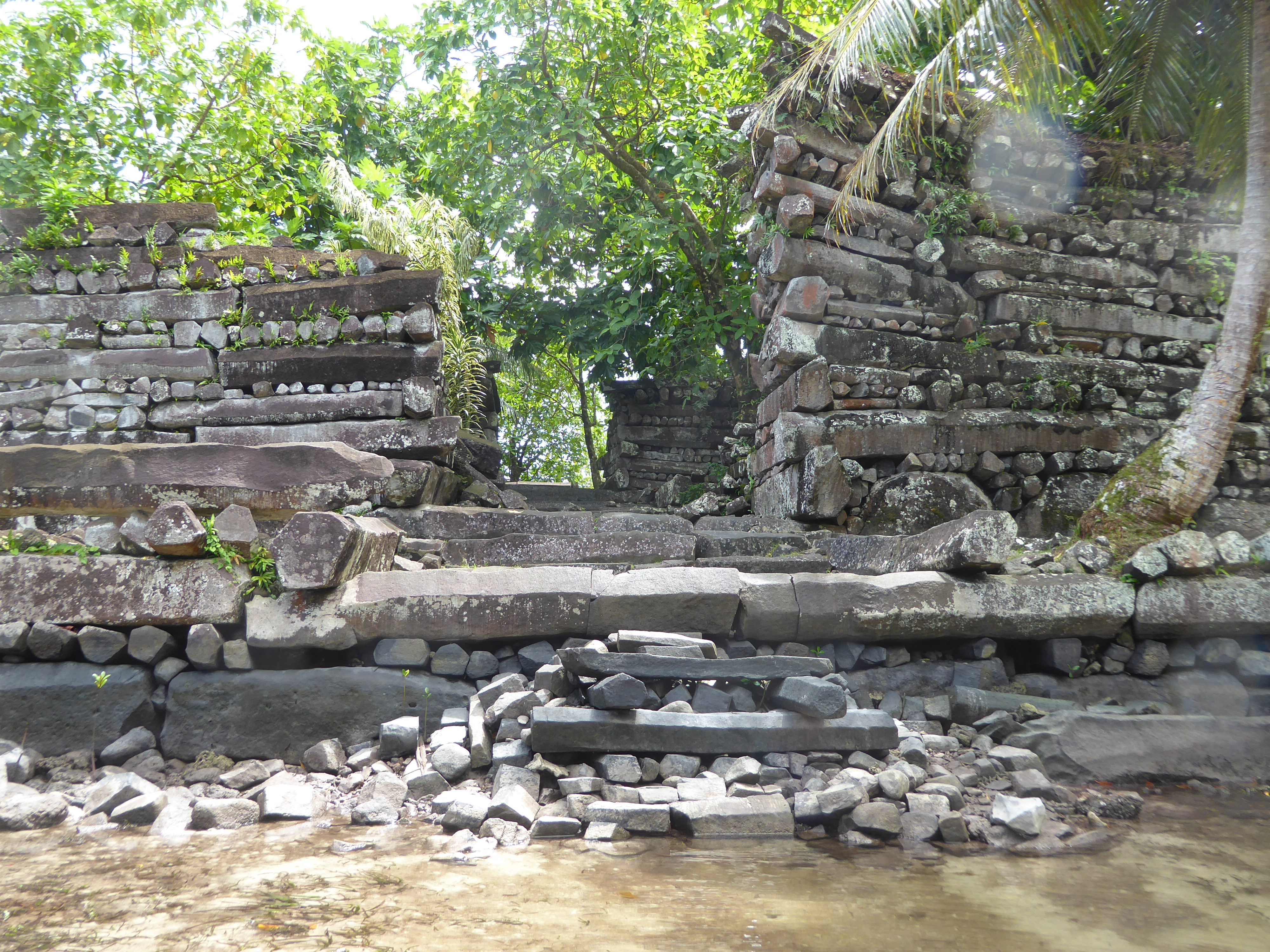 We can cross and peek. Don't get your hopes up: the tombs have been thoroughly raided and excavated.