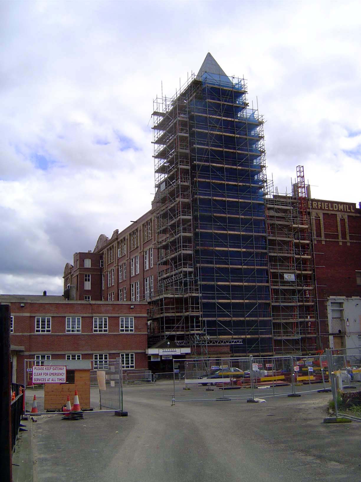 A new shopping center in an old mill.