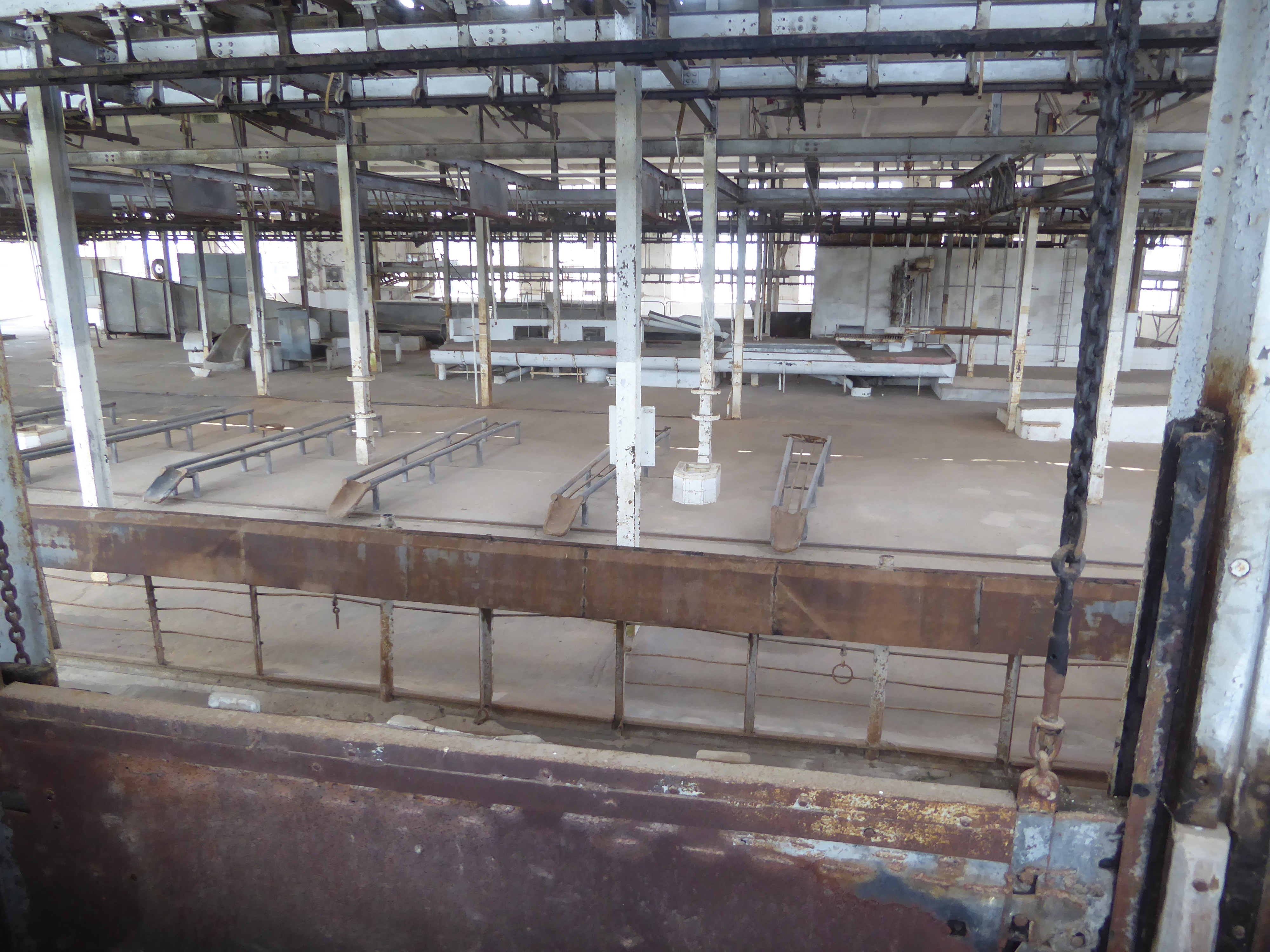 And here's where cattle became meat. They walked in on that ramp on the far side.