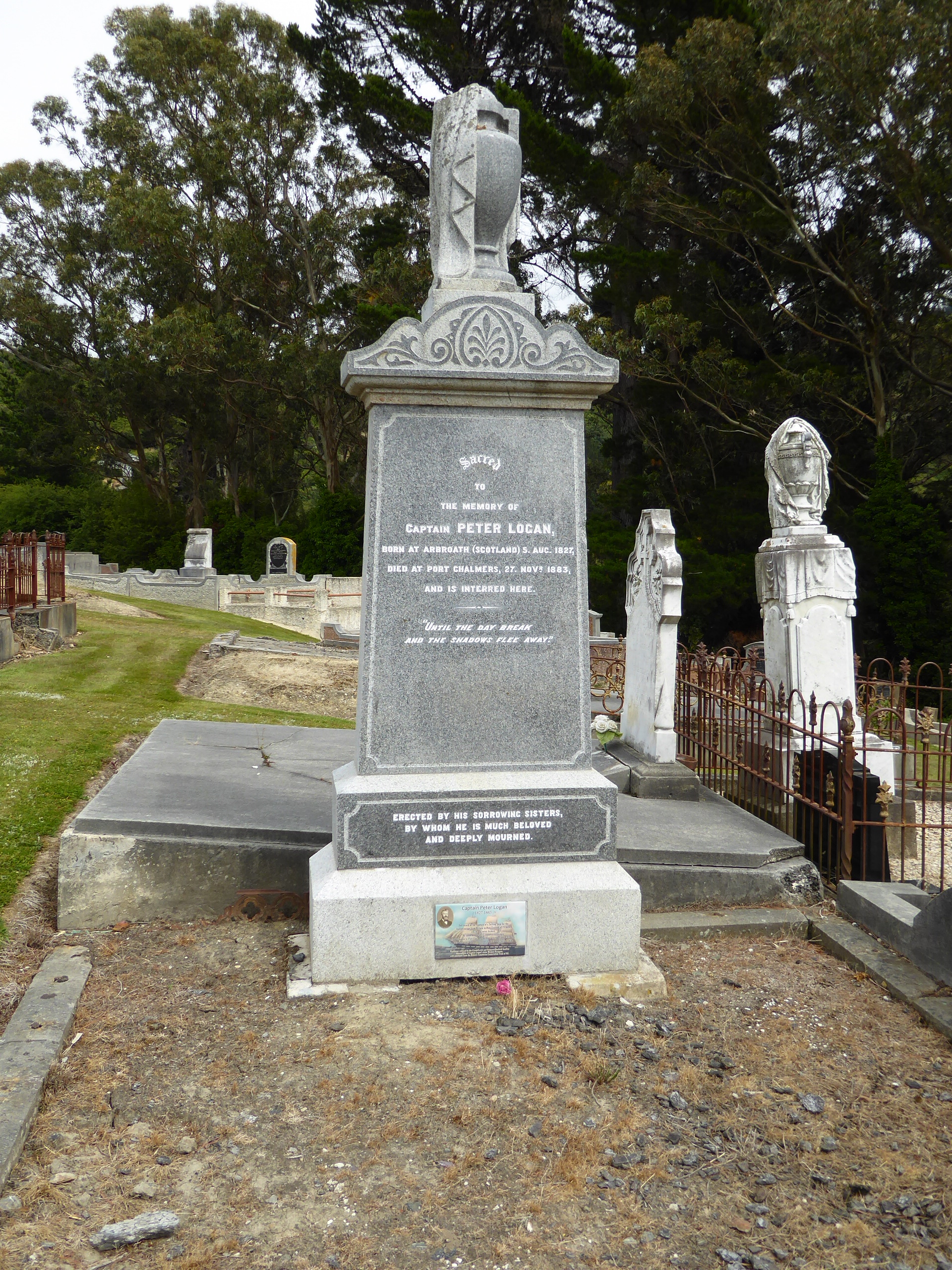 An especially interesting stone in the town graveyard.