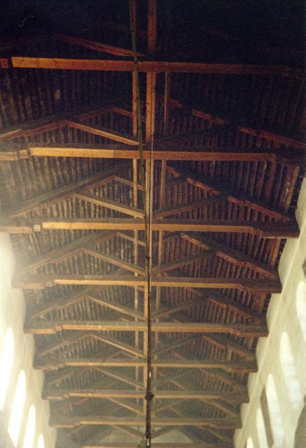 Wood is prodigiously scarce in these parts, which is why the ceiling of the nave of the Church of the Nativity is perhaps more unusual than