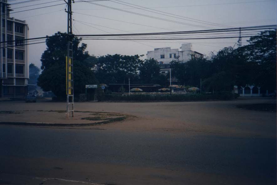 Once a colonial covered market, Nam Phu is now a traffic circle around a fountain.