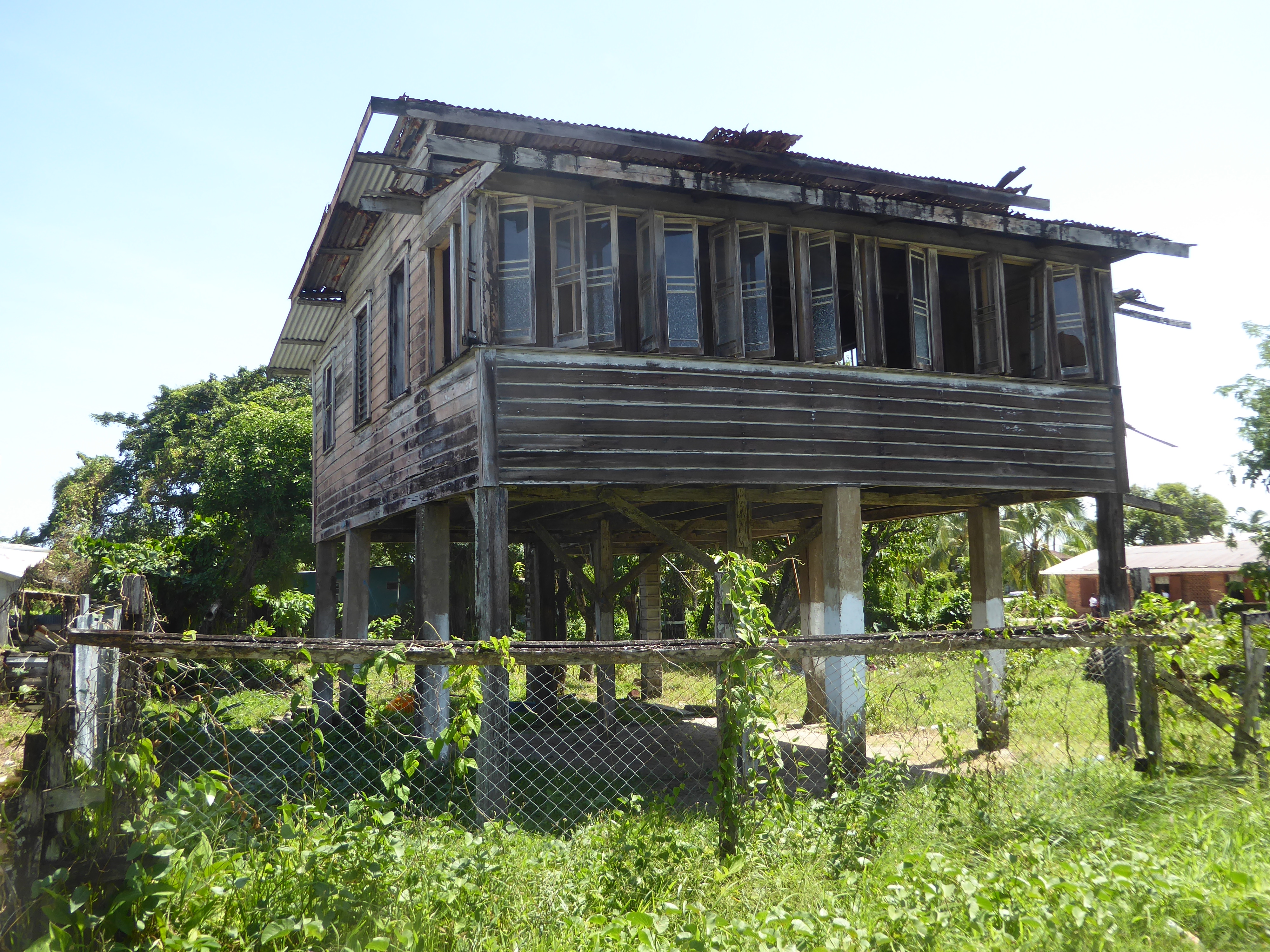 Homeowners wisely build on stilts for a little extra insurance. Sometimes the ground floor is walled and made into storage space that can be