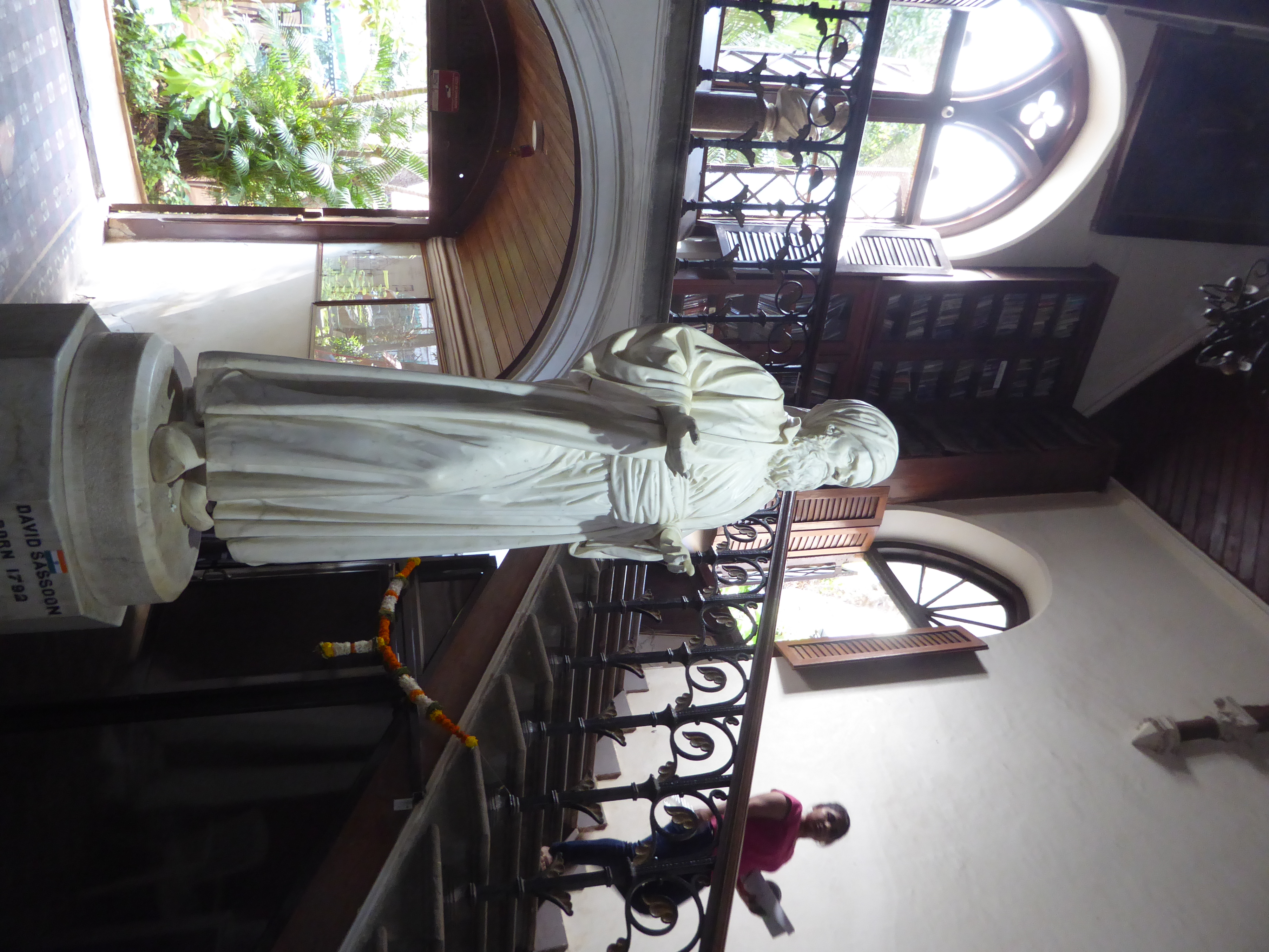Sassoon himself 1792-1864 appears in a statue executed by Thomas Woolner, who also did the statued of Raffles in Singapore and Captain Cook