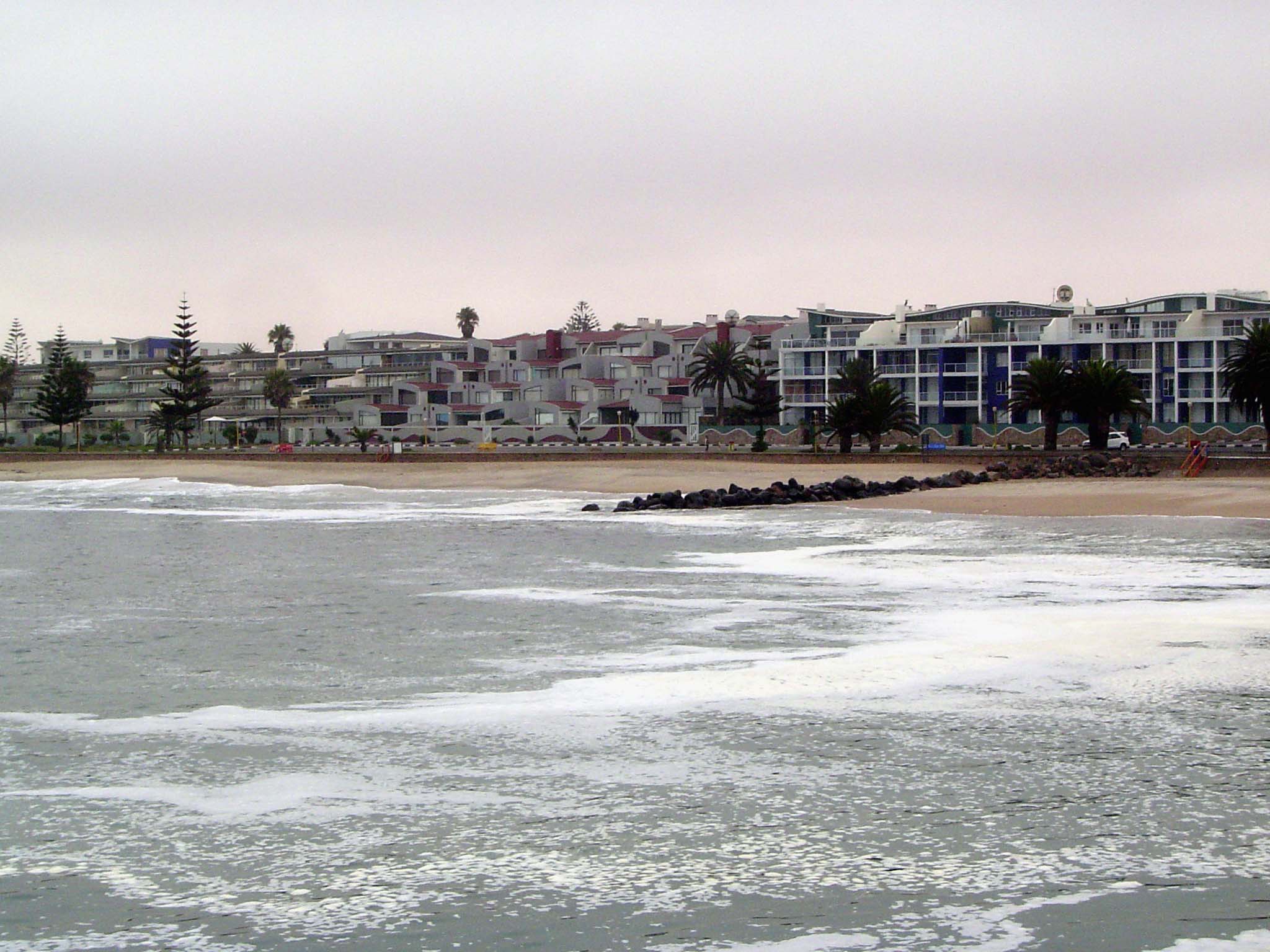 Beachfront condos.