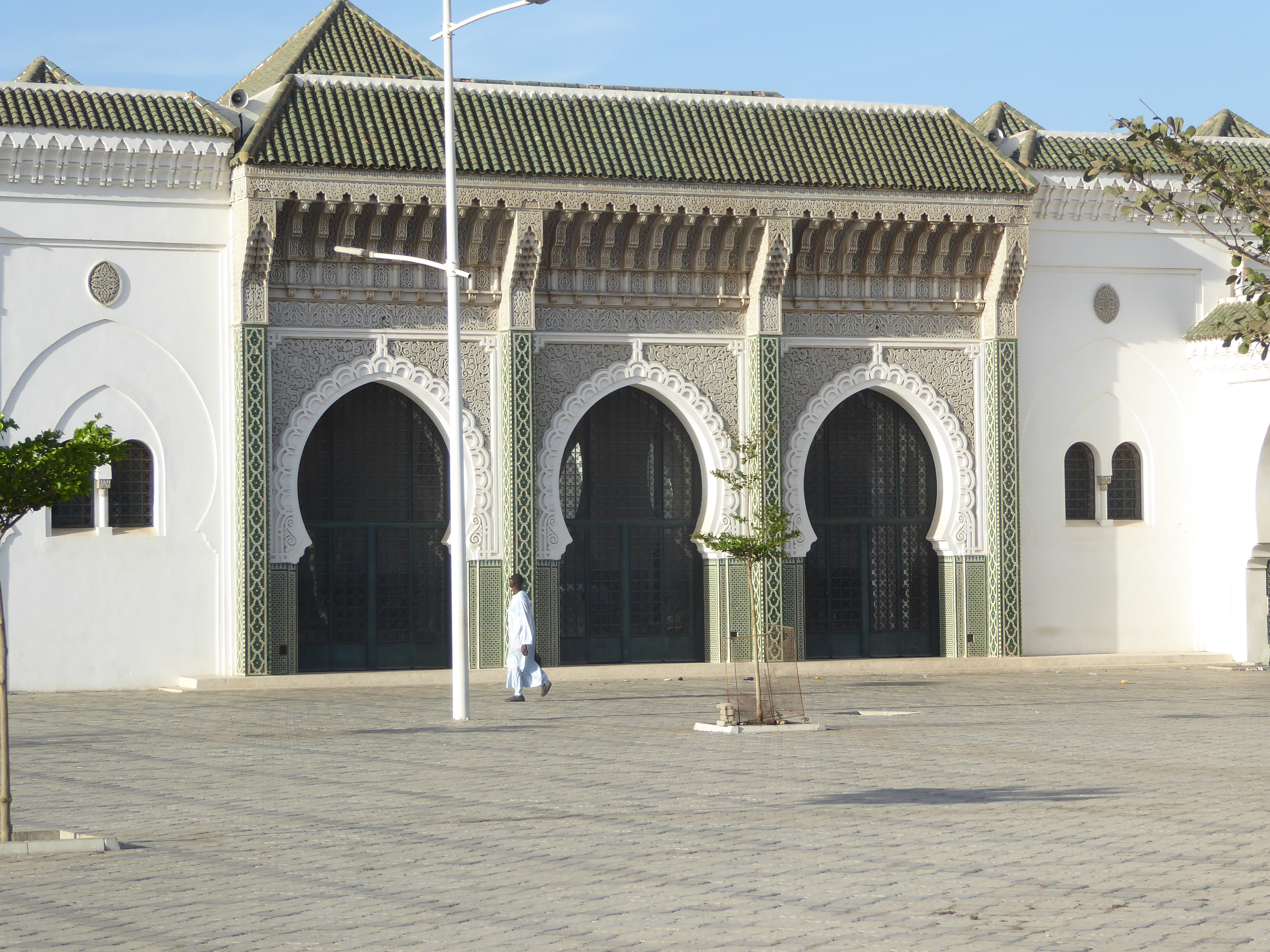 Well, Catholic churches can be formulaic, too. Perhaps the odd thing is that a Moroccan-style mosque should be built here at all, since the