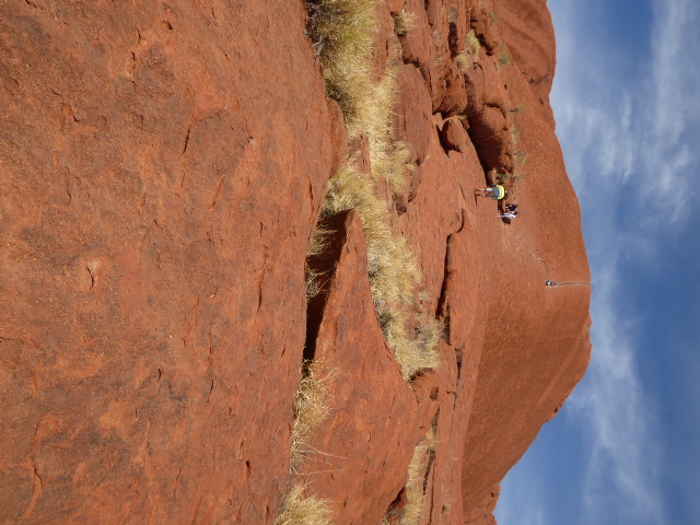 The chain was installed in 1964, and despite signs imploring visitors not to climb, many visitors do—or did, until climbing was prohibited a