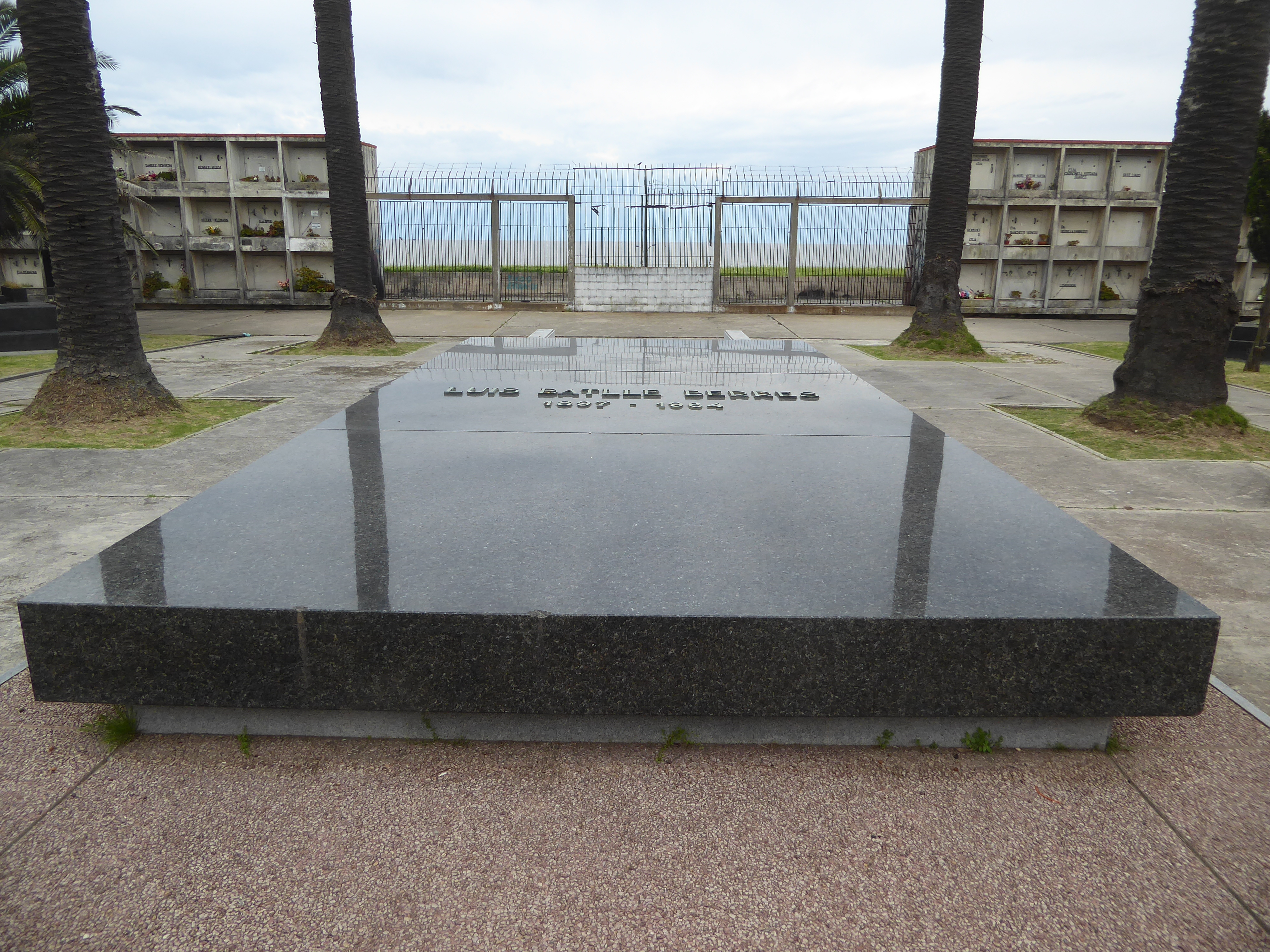 Luis Batlle Berres, 1897-1964, has an ocean view befitting a president of Uruguay in his case from 1947 to 1951 and perhaps befitting, as we