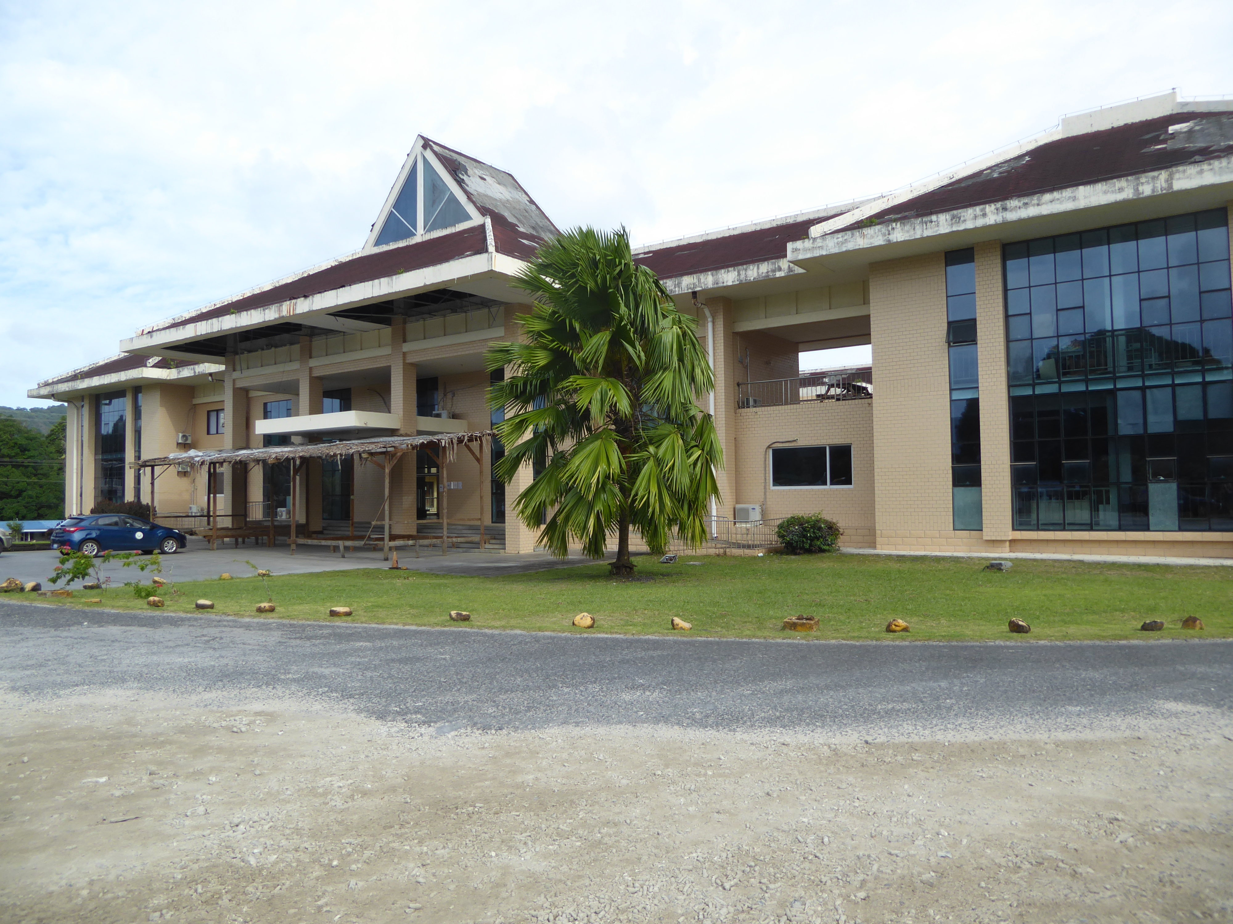 The Seabees have competition now. Here's the new administration building of the Pohnpei State government. Who built it?