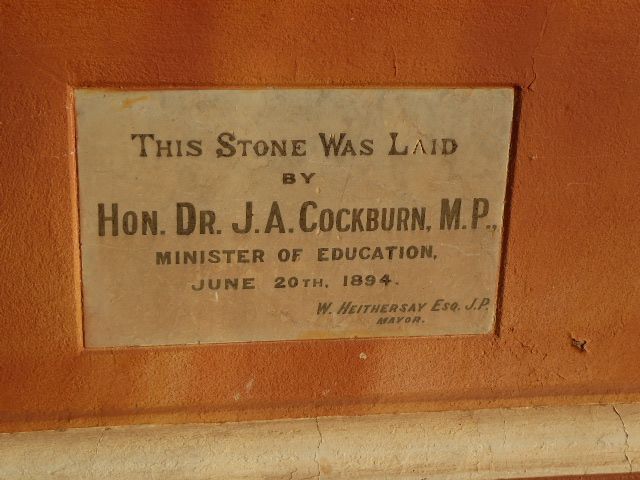 Sir John Alexander Cockburn 1850-1929 was a medical doctor born in Scotland but with a medical degree and a gold medal from King's College,