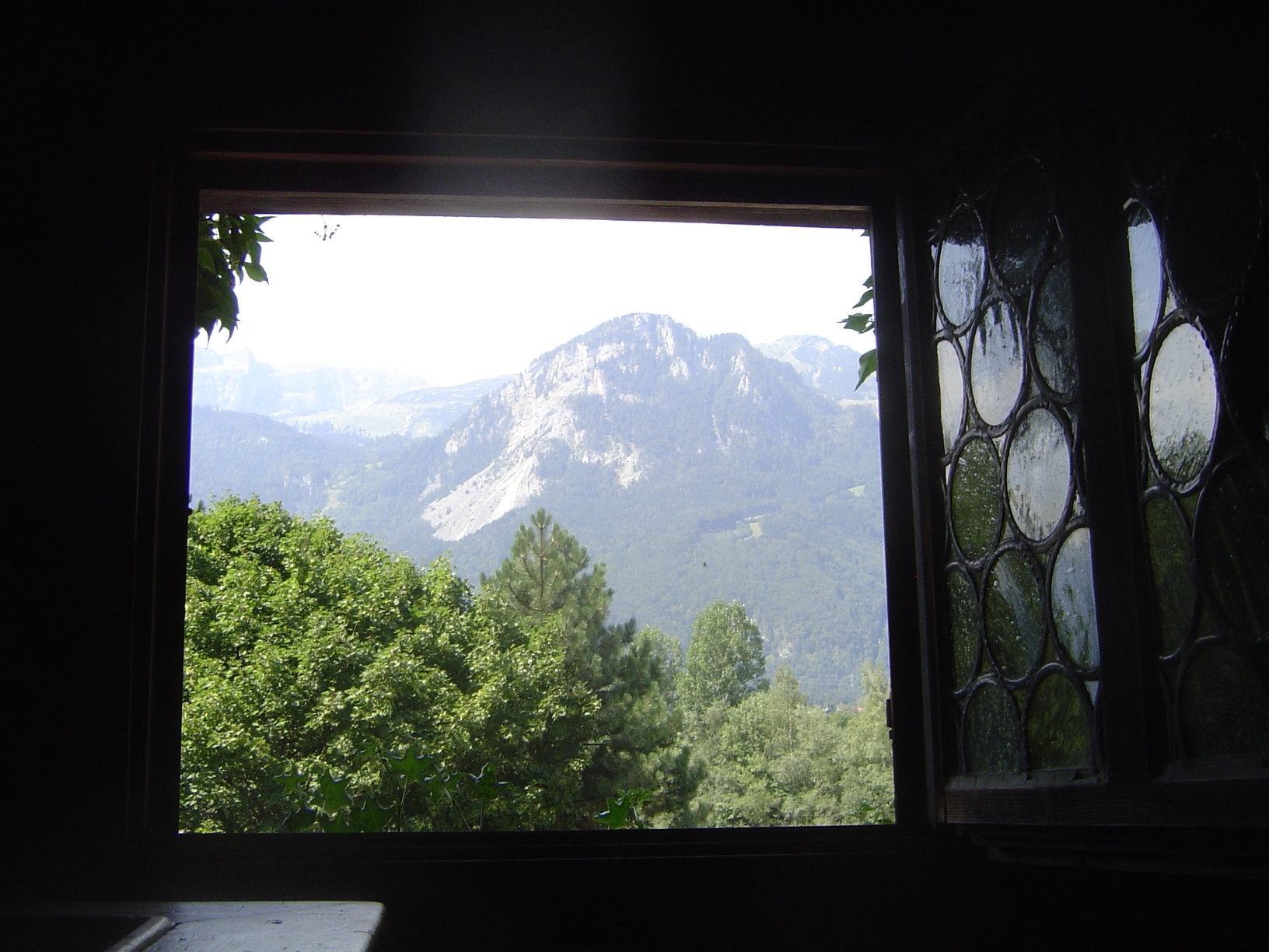 View from the museum window; the view is over the Inn.