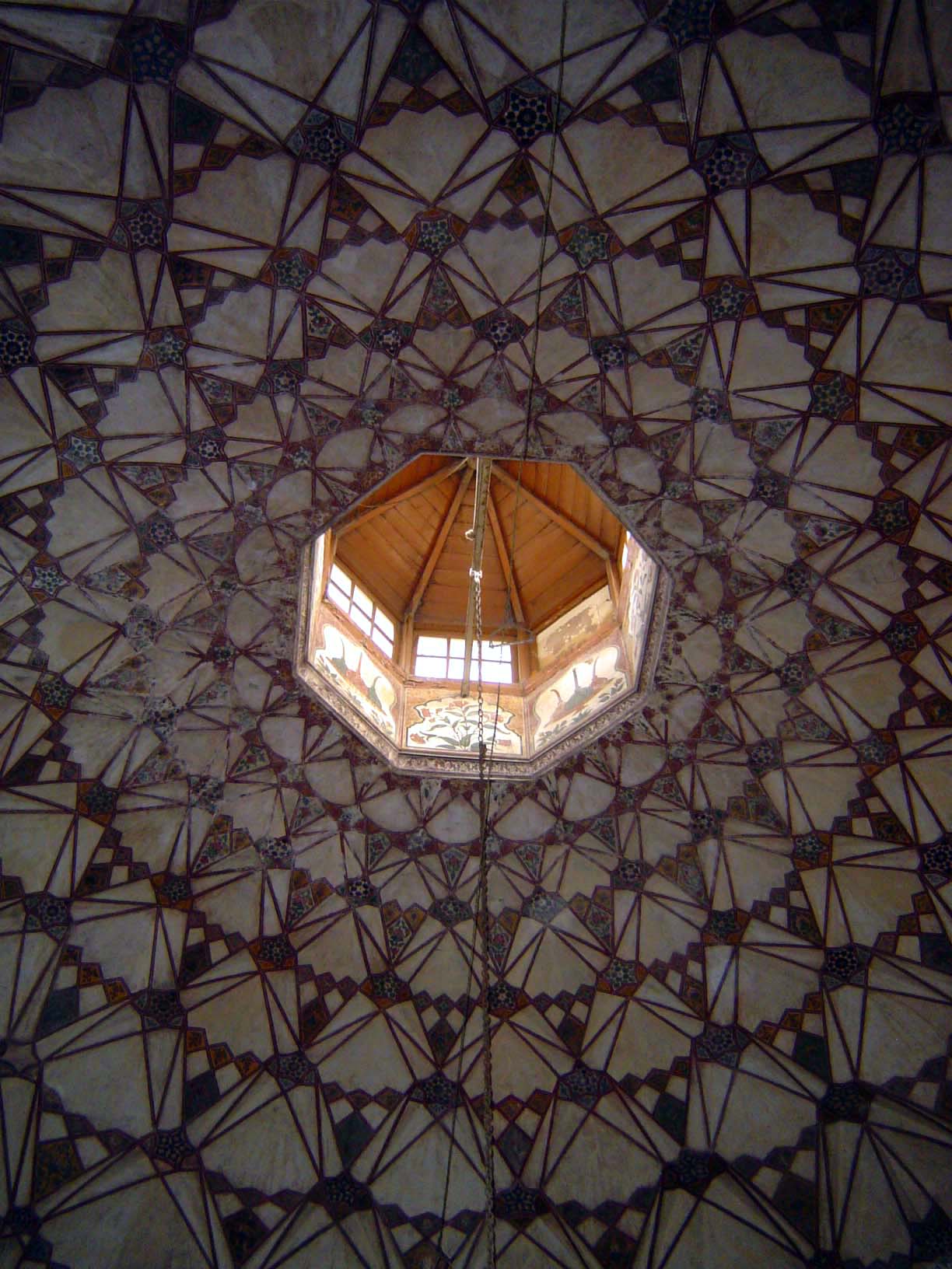 And here's the inside of the dome.