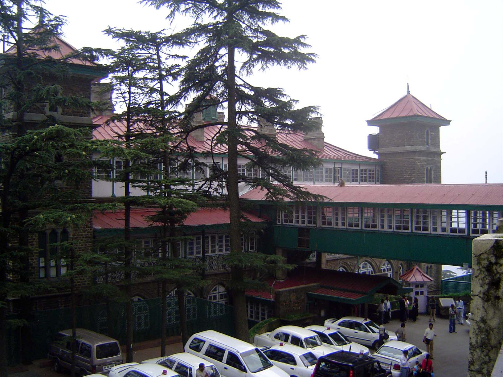 Here's a hybrid, partly cast-iron, partly masonry. It's Ellerslie, the headquarters from 1899 of the Punjab Government. It now houses the go