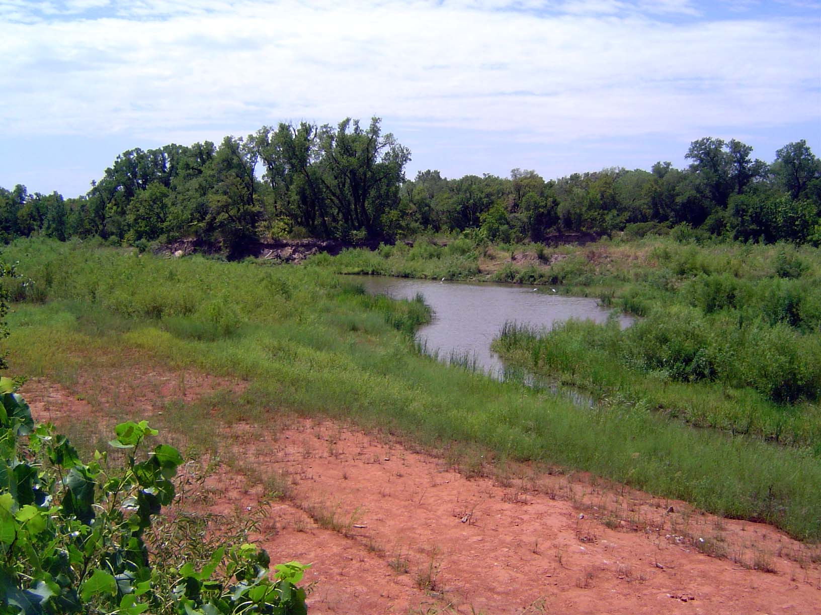 Eight miles upstream, the river looks a bit more like itself, though what you see here is actually what's released from a reservoir immediat
