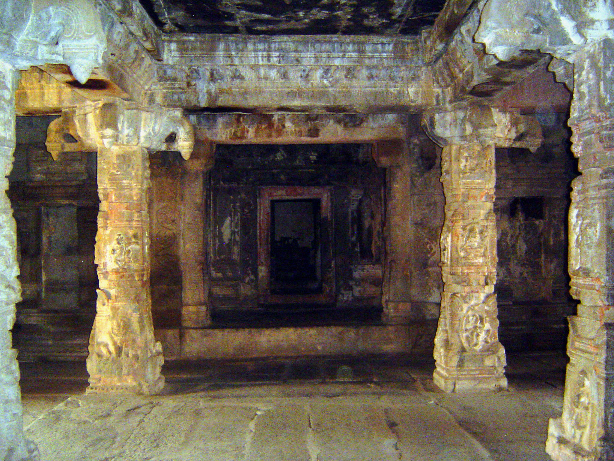 The dark shrine no longer has the purloined image.