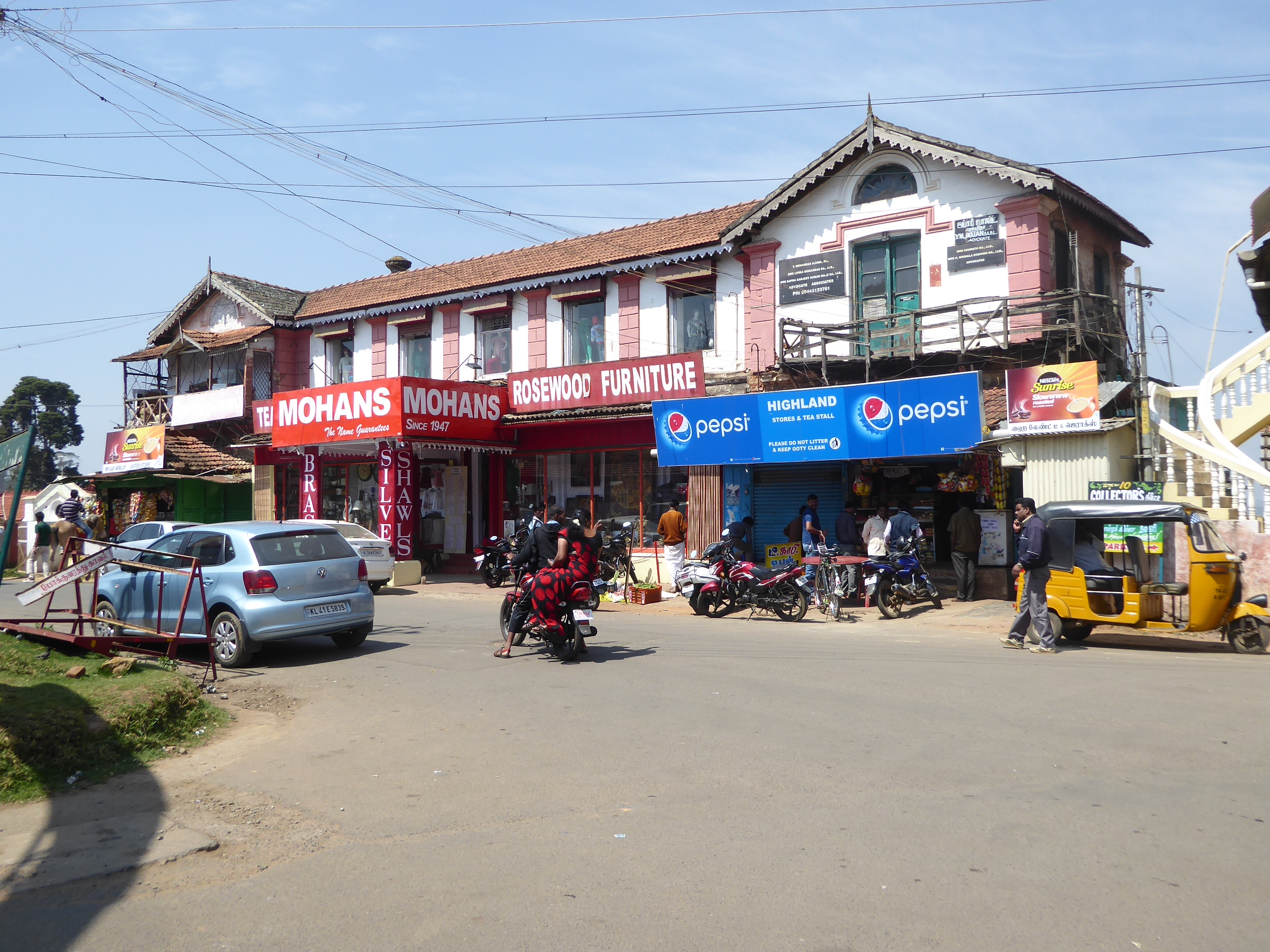 There are shops catering to foreigners.